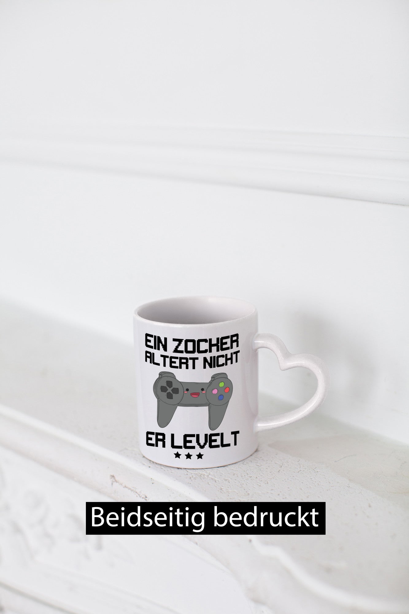 Ein Zocker altert nicht, er levelt Humor Geschenkidee Tasse