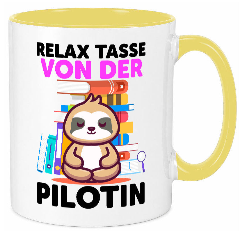 Relax Tasse: Pilotin | Definition Piloten lustiger Spruch Geschenk Humor