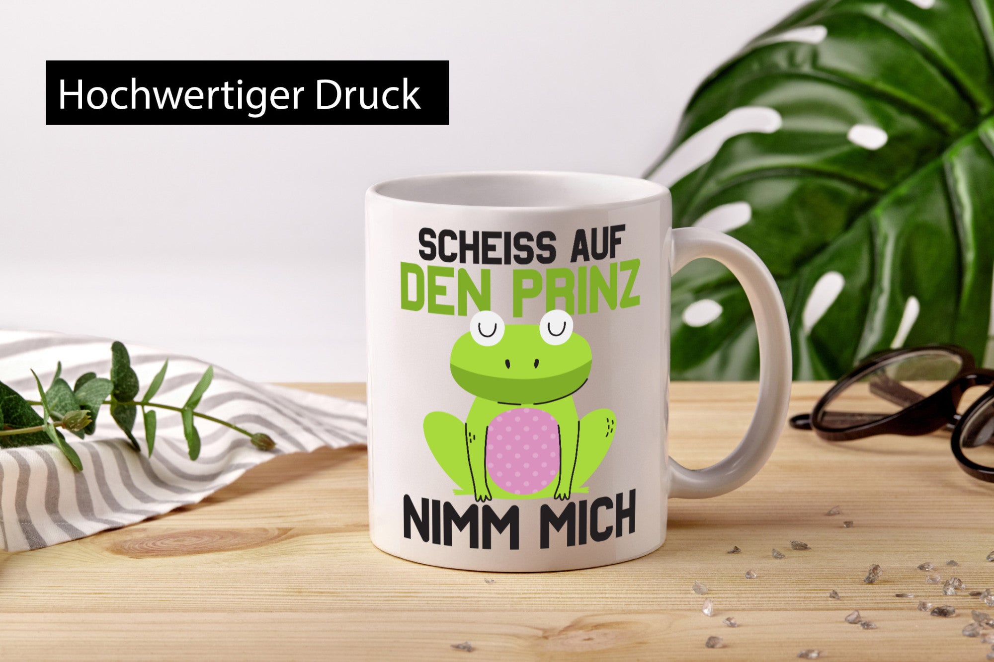 Scheiss auf den Prinz nimm mich | Frosch Prinzen v2 lustiger Spruch Geschenk