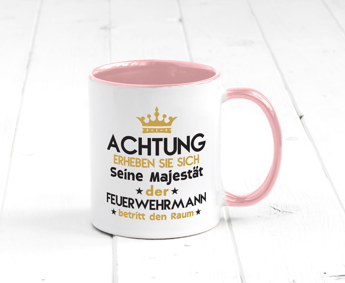 Seine Majestät Feuerwehrmann | Feuerwehr Geschenk Humor Geschenkidee lustiger Tasse