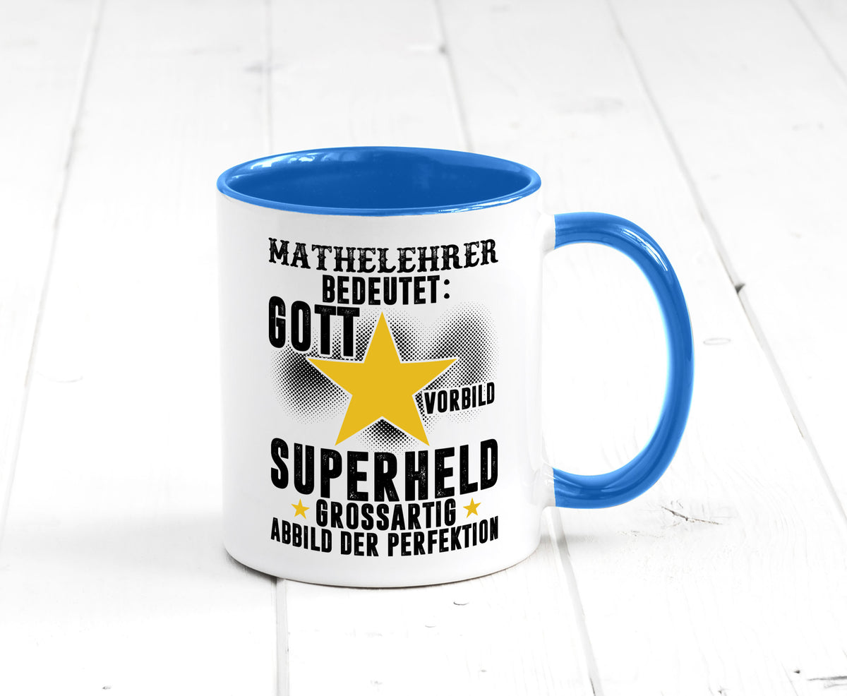 Bedeutung von Mathelehrer | Lehrer Mathe Humor Geschenkidee Tasse