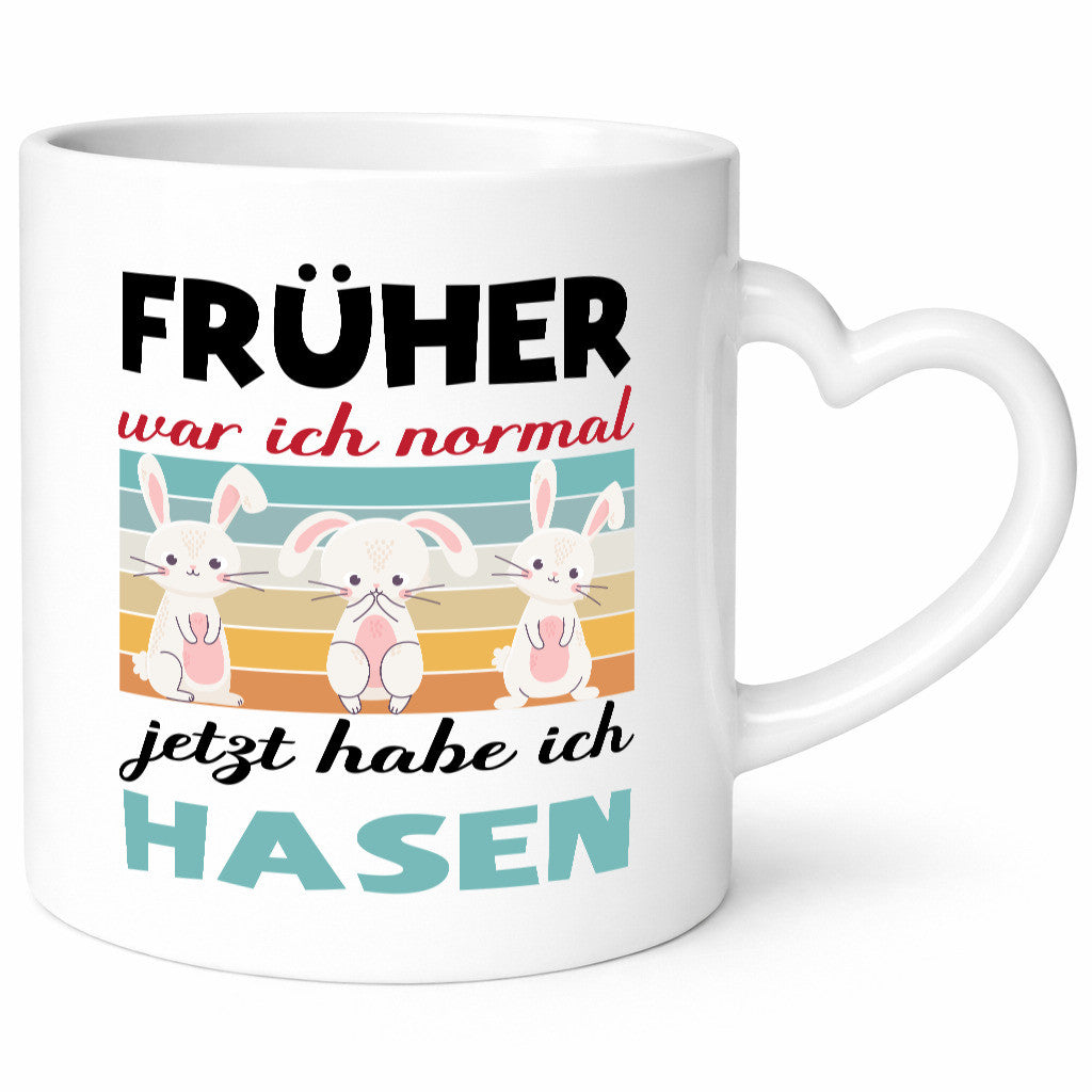 Früher war ich normal | Hasen Tiere Mama lustig Familie Geschenkidee Geschenk