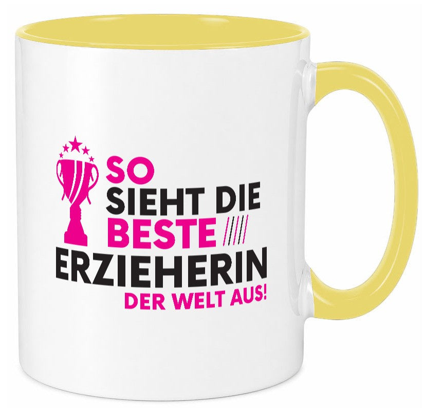 Die Weltbeste Erzieherin | Pädagogin Schule Geschenkidee Humor Tasse
