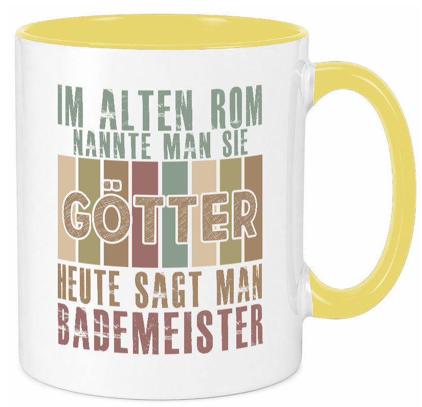 Heute sagt man: Bademeister | Rettungsschwimmer lustiger Spruch Geschenk Humor Tasse