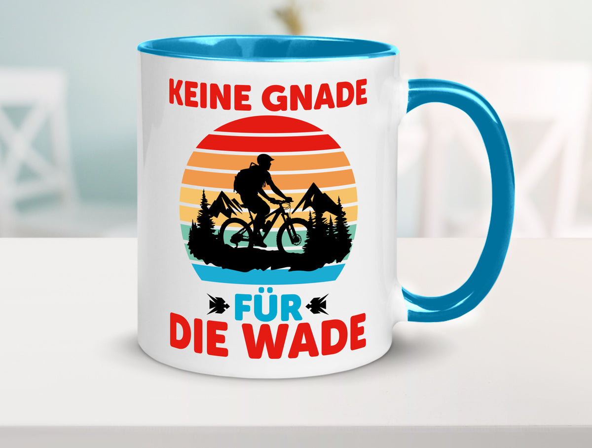 Keine Knade für die Wade | BMX Renrad Biker v2 lustig Humor Geschenkidee Tasse
