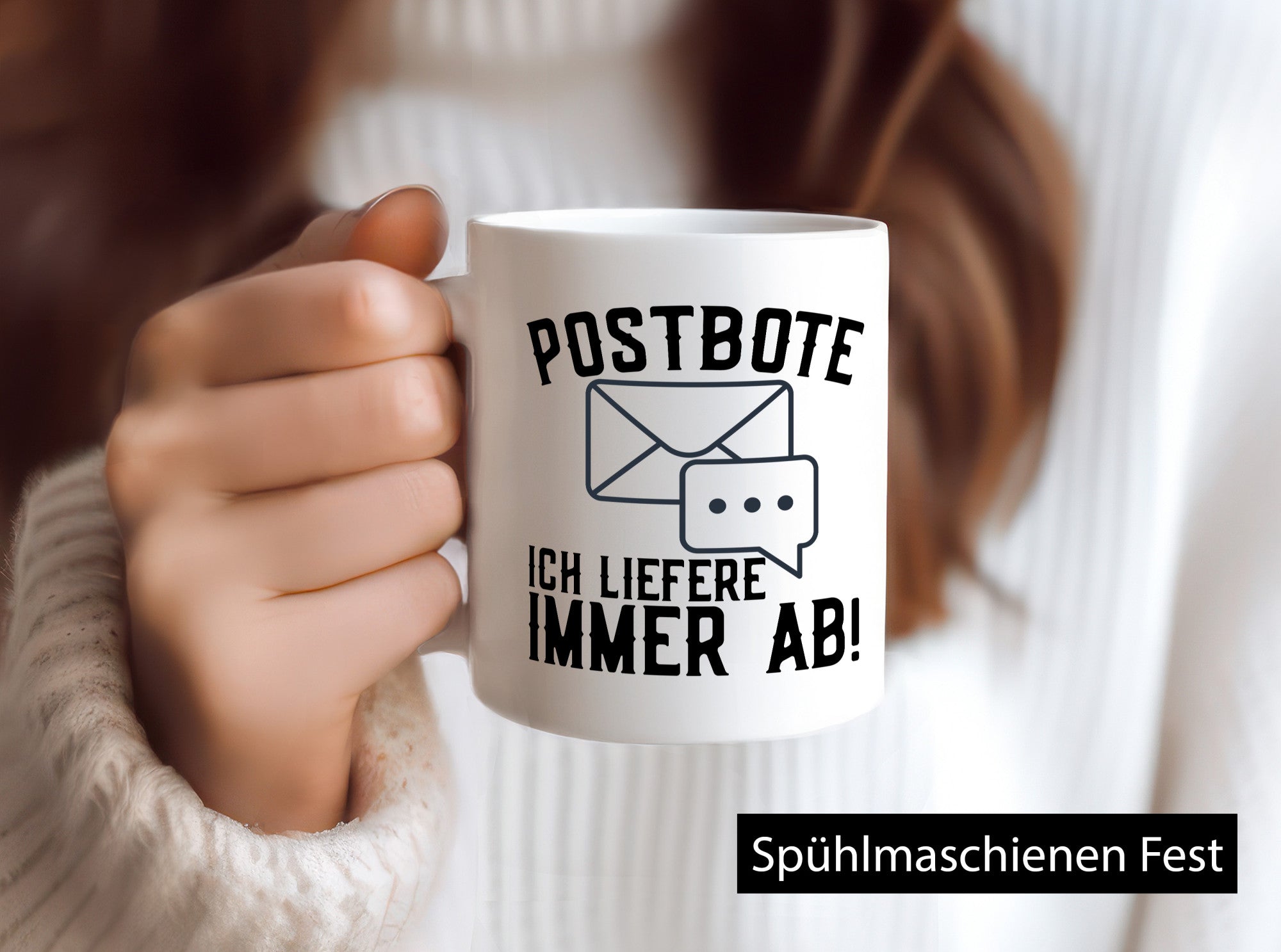 Ich liefere immer ab | Postbote Brief Zusteller Kurier Geschenk Humor