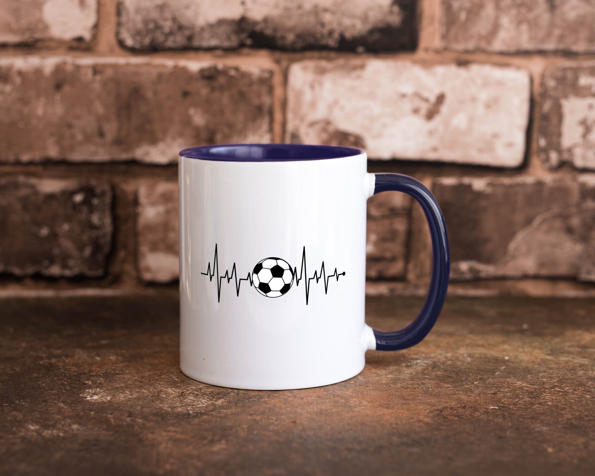 Fußball Herzschlag | Fussballer Verein Sport Team Geschenk Humor Geschenkidee