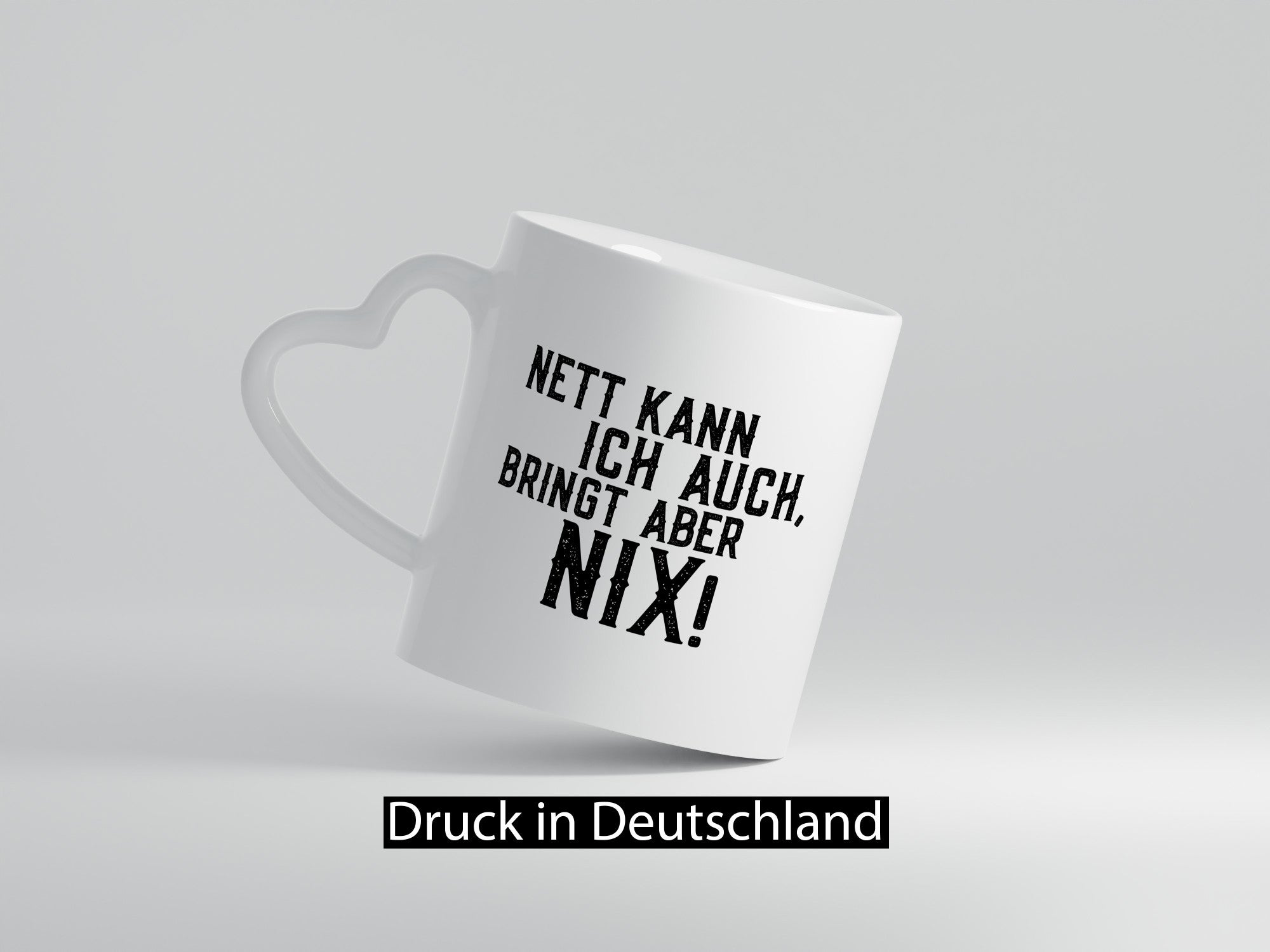 Nett kann ich auch, aber bringt nix | bin Böse Geschenk Humor Geschenkidee