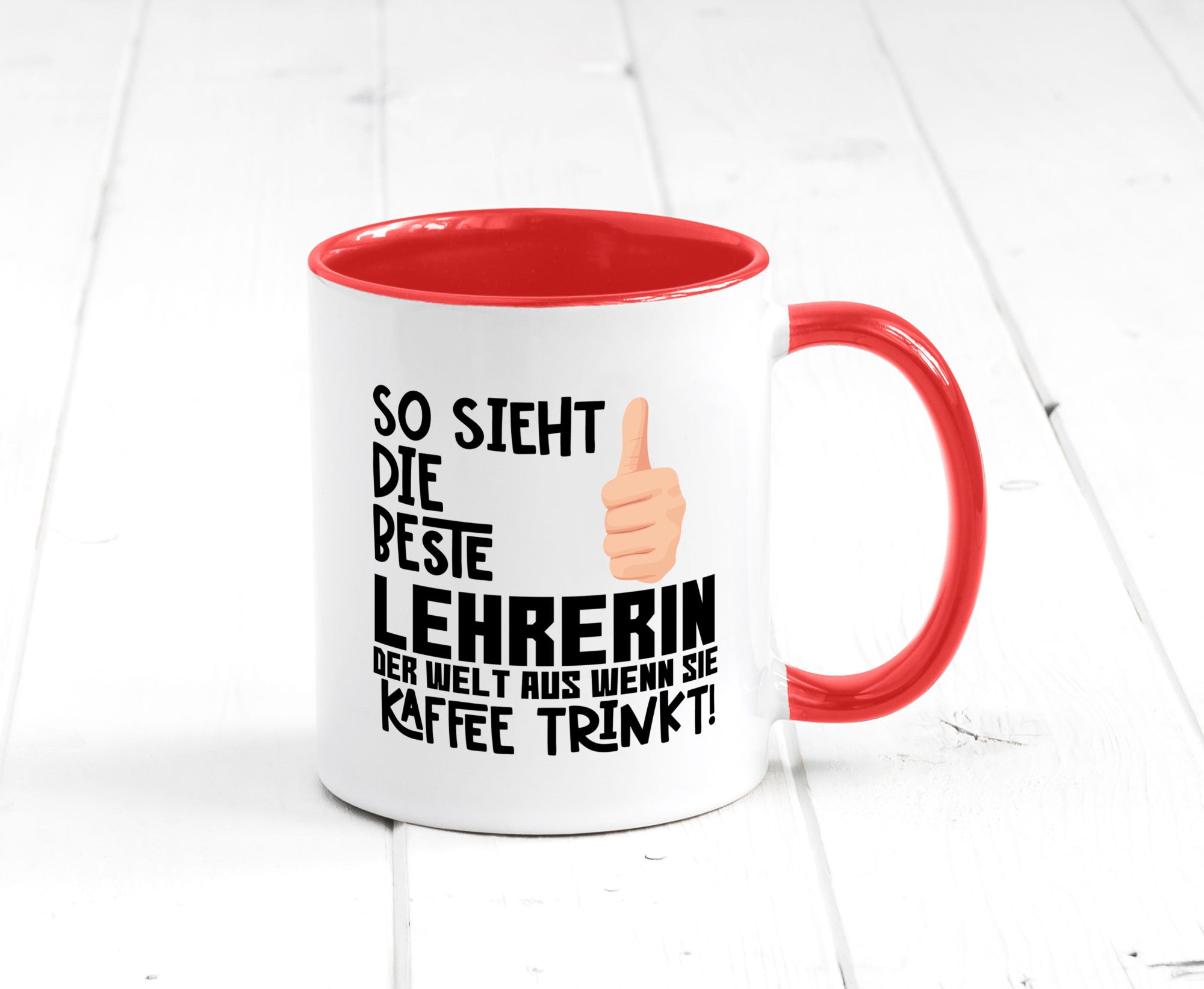 Beste Lehrerin | Lehrer Tasse Schule Dankeschön lustiger Spruch Geschenk Humor