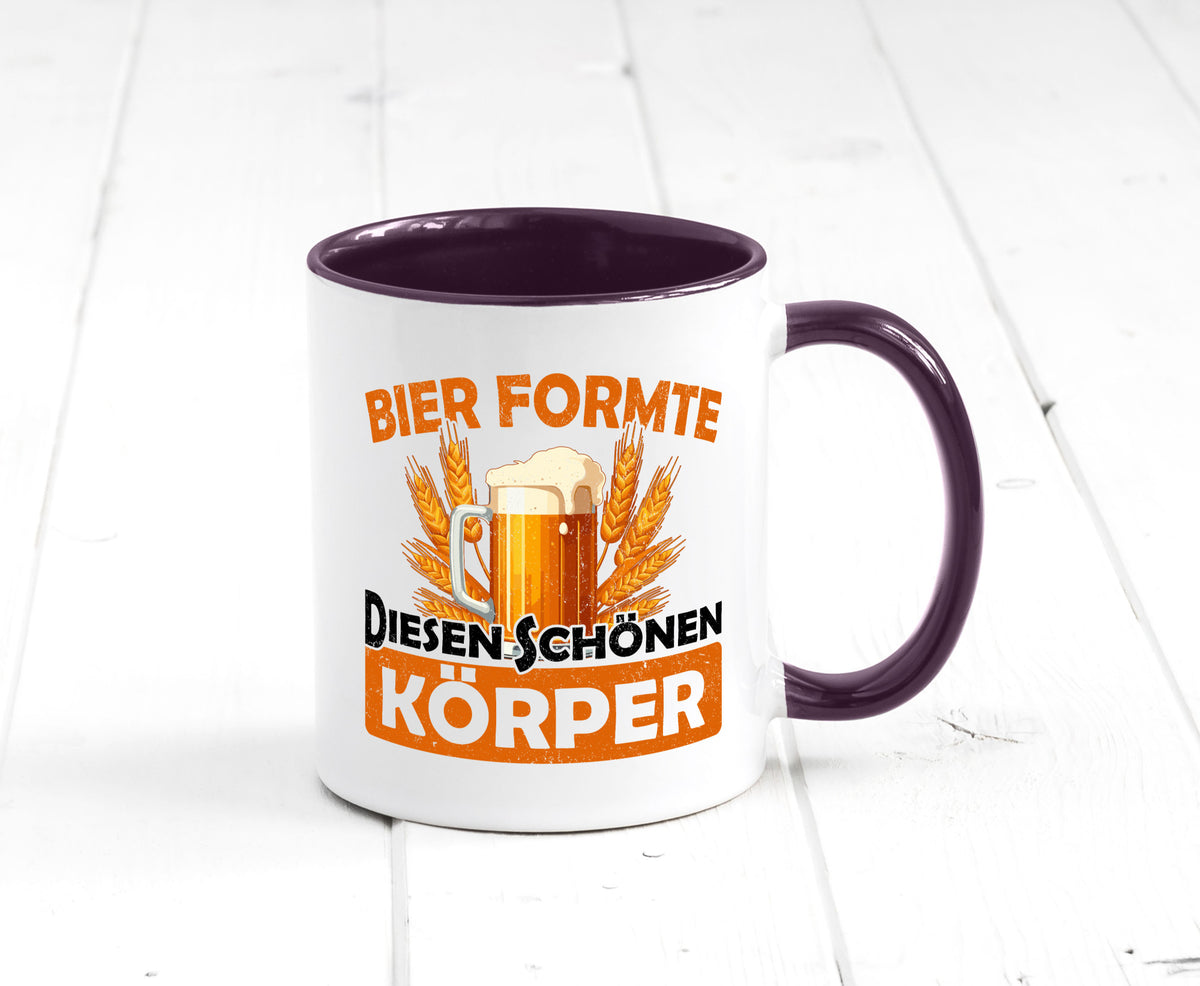 Bier förmte diesen Körper | bierliebhaber v2 Humor Geschenkidee Tasse