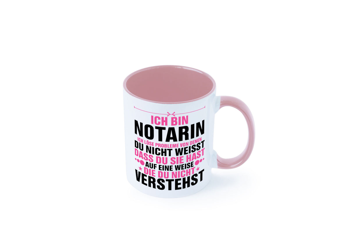 Löse Probleme: Notarin | Juristin v2 lustiger Spruch Geschenk Humor Tasse