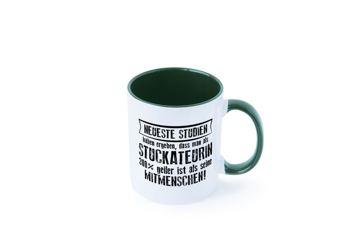 Neuste Studien: Stuckateurin | Innenausbau Geschenkidee Humor Tasse