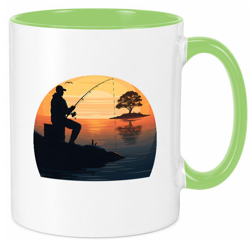 Angler | Sonnenuntergang Fischer Fische Angeln v2 Geschenk Humor Geschenkidee