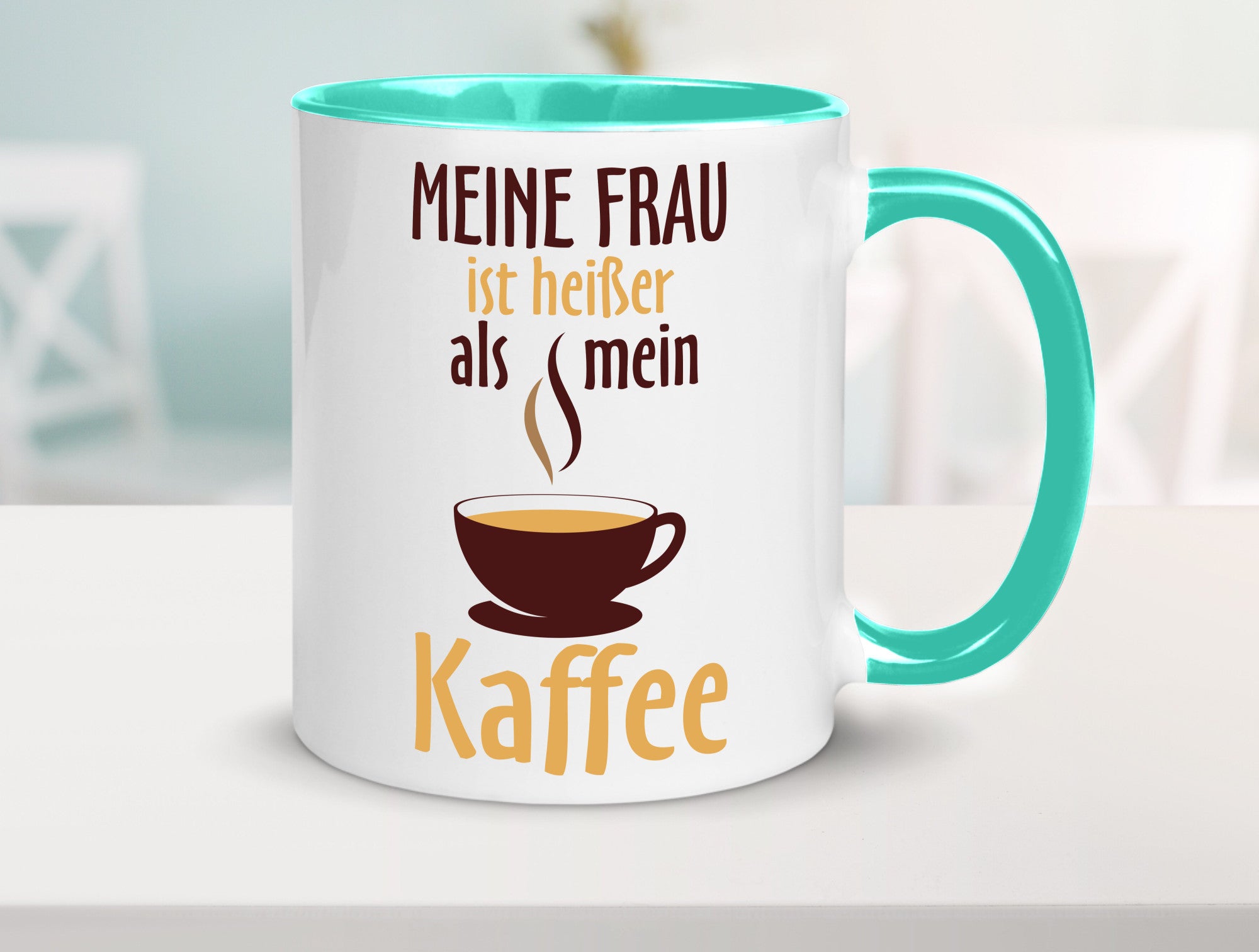 Meine Frau ist heißer als Kaffee | Ehe Partnerschaft Geschenk Humor