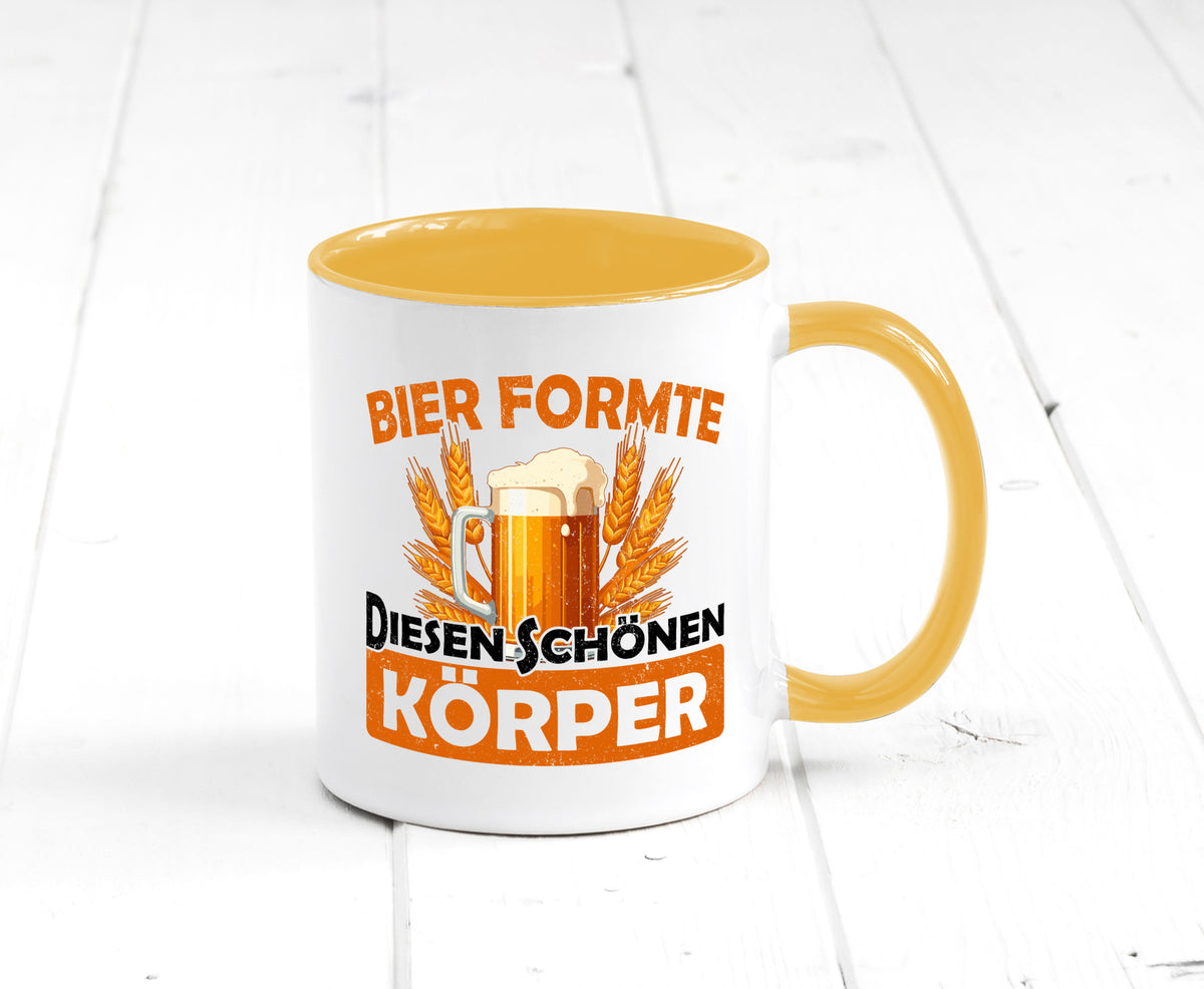 Bier förmte diesen Körper | bierliebhaber v2 Humor Geschenkidee Tasse