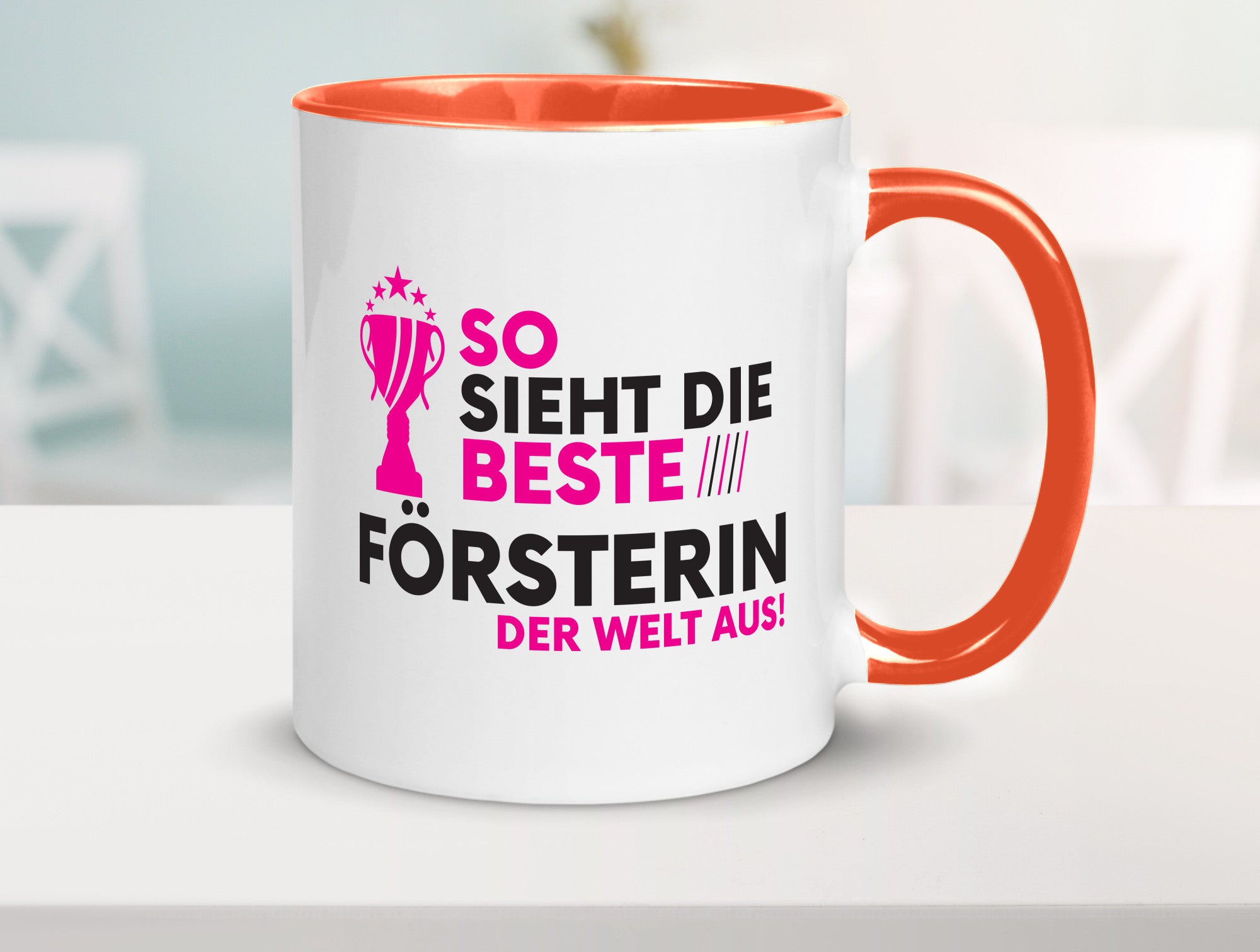 Die Weltbeste Försterin | Forst Arbeit Humor Kollegen Büro Geschenkidee Tasse