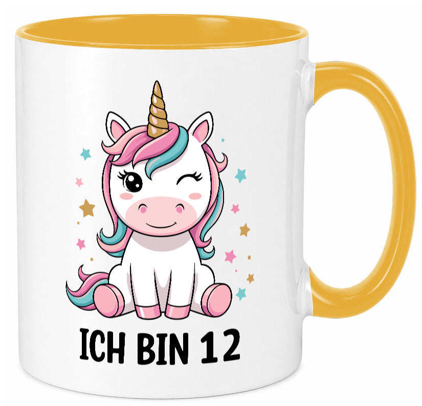 12. Geburtstag | 12 Jahre Einhorn Mädchen lustig Geschenkidee Geschenk Tasse