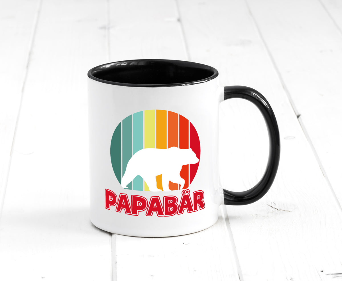 Papabär | Papa Tasse Vater Vatertag Bär lustiger Spruch Geschenk Familie