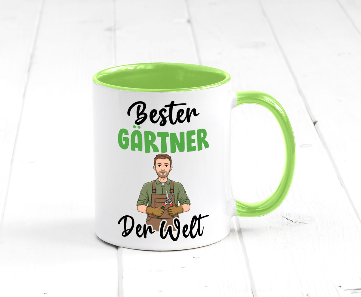 Bester Gärtner | Gartenbau v2 Geschenk Humor Geschenkidee lustiger Spruch Tasse