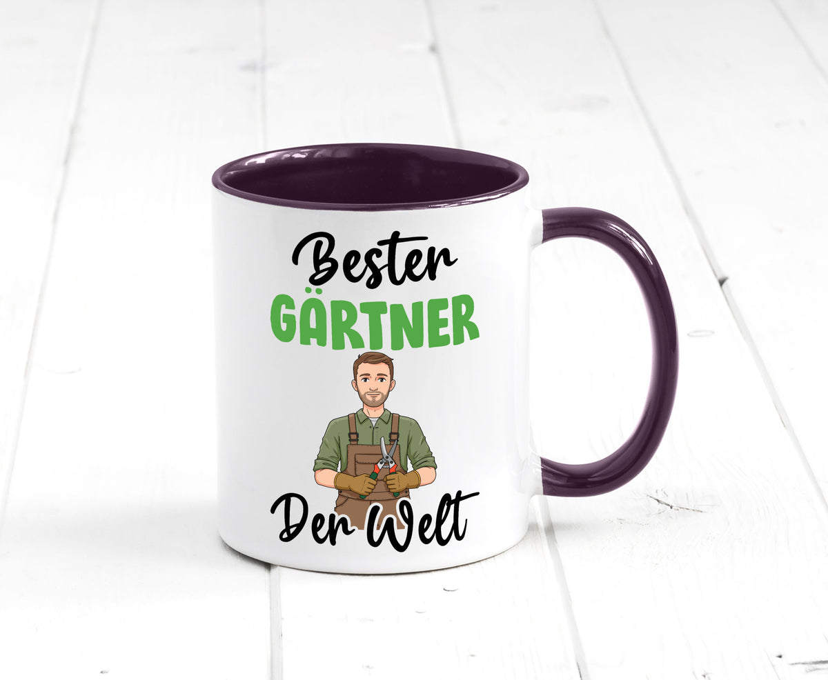 Bester Gärtner | Gartenbau v2 Geschenk Humor Geschenkidee lustiger Spruch Tasse