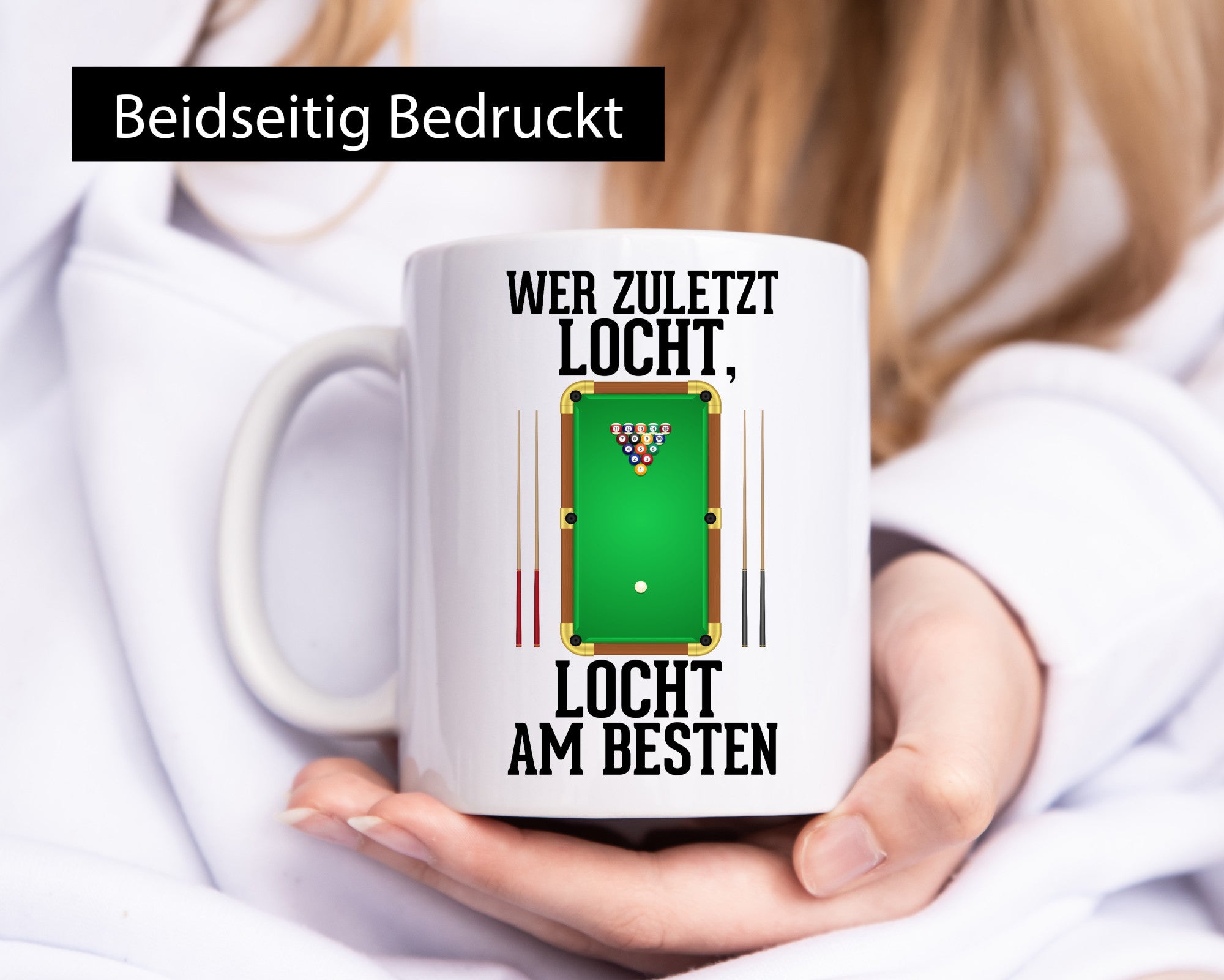 Wer zuletzt locht | Billard Billardkugel Billardspieler lustig Humor