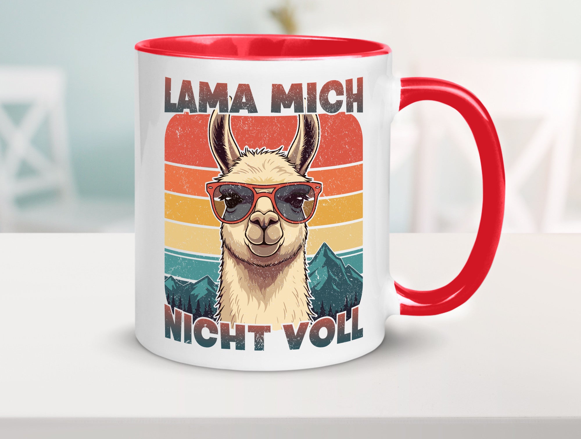 Lama mich nicht voll | Alpaka Kamel Retro lustig Humor Geschenkidee Geschenk
