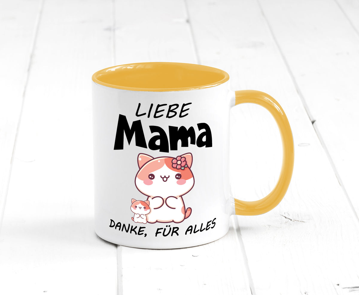 Liebe Mama Danke, für alles | Muttertag Beste Geschenk Familie Geschenkidee Tasse