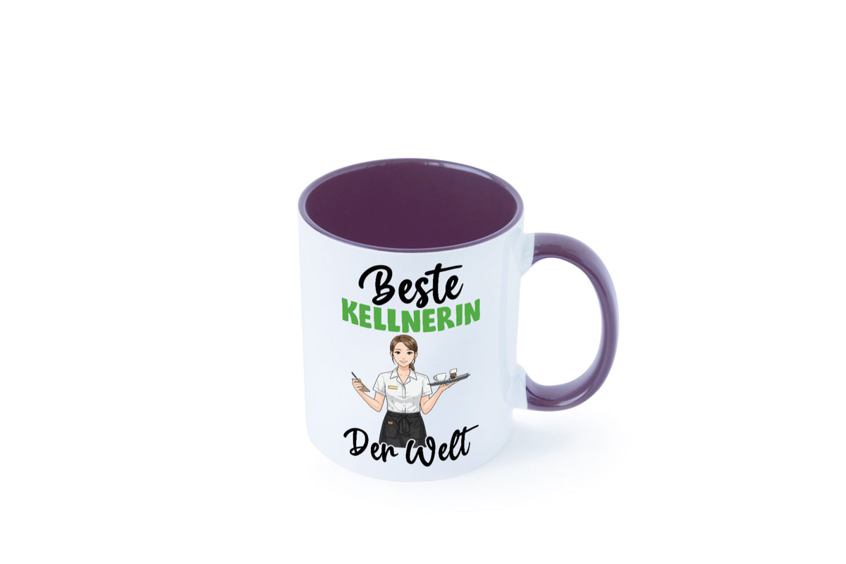 Beste Kellnerin | Beruf kellnern Bedienung v2 Humor Arbeit Kollegen Büro Tasse