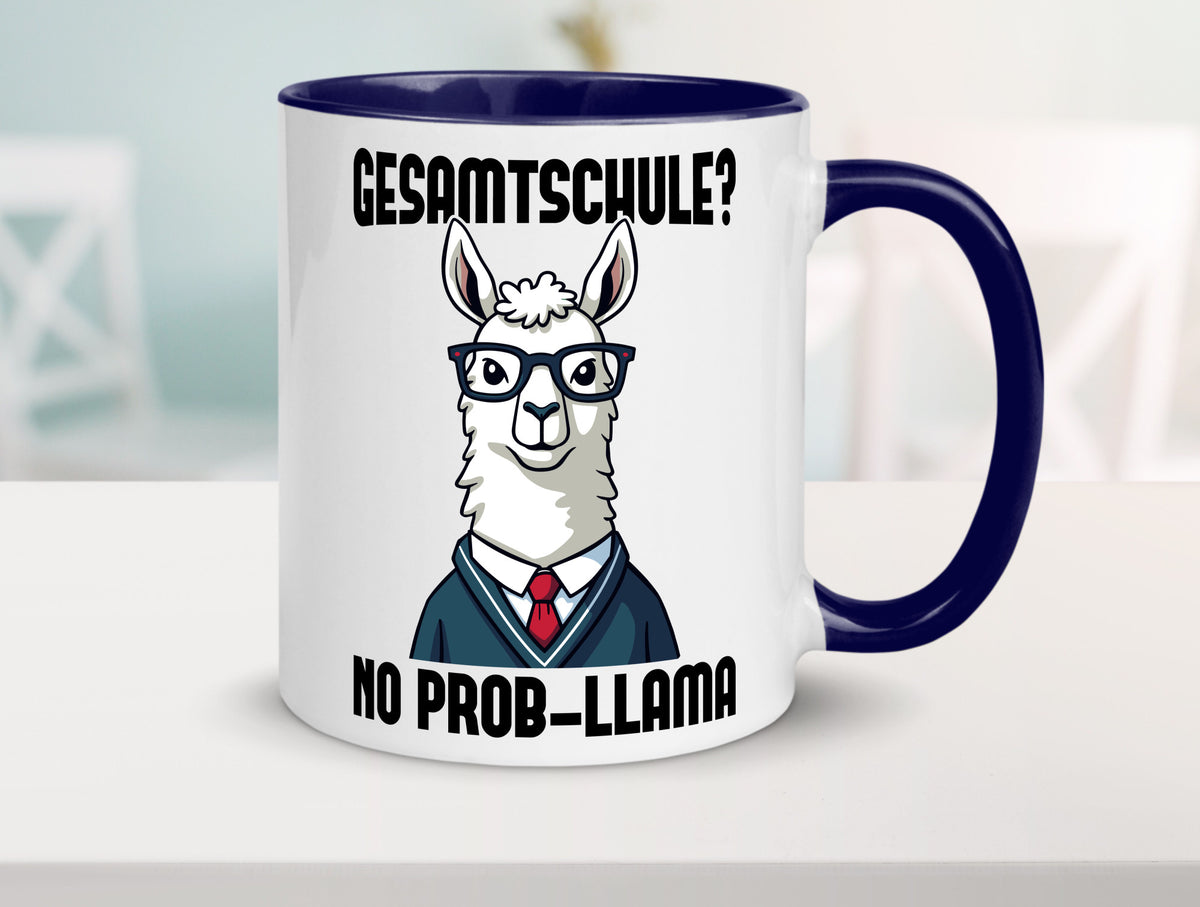 Gesammtschule | no prob-llama Einschuldung Humor Geschenkidee Tasse