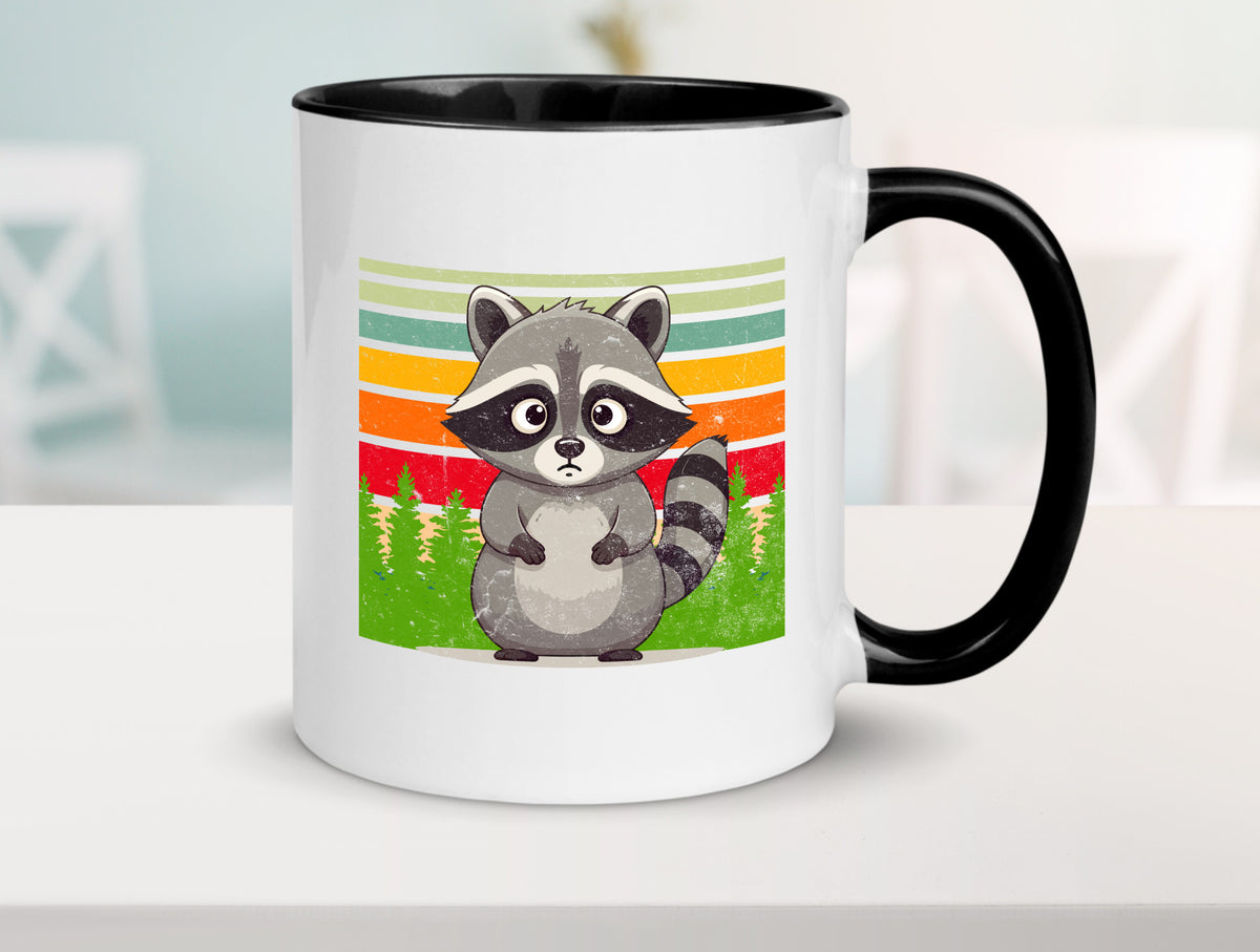Waschbär | Vintage v2 lustiger Spruch Geschenk Humor Geschenkidee Tasse