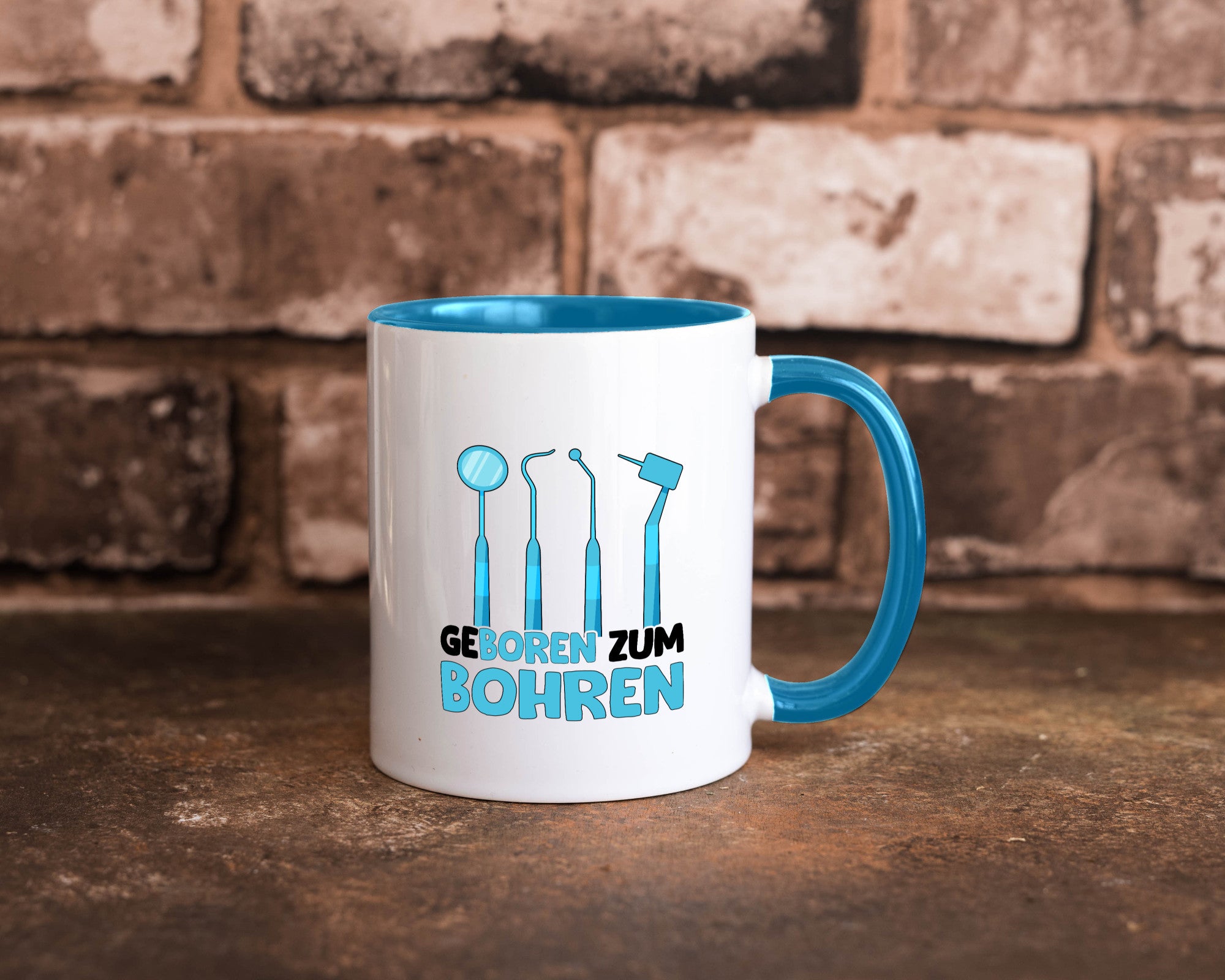 Geboren zum Bohren | Zahnarzthelferin Zahnarzt lustiger Spruch Geschenk Humor
