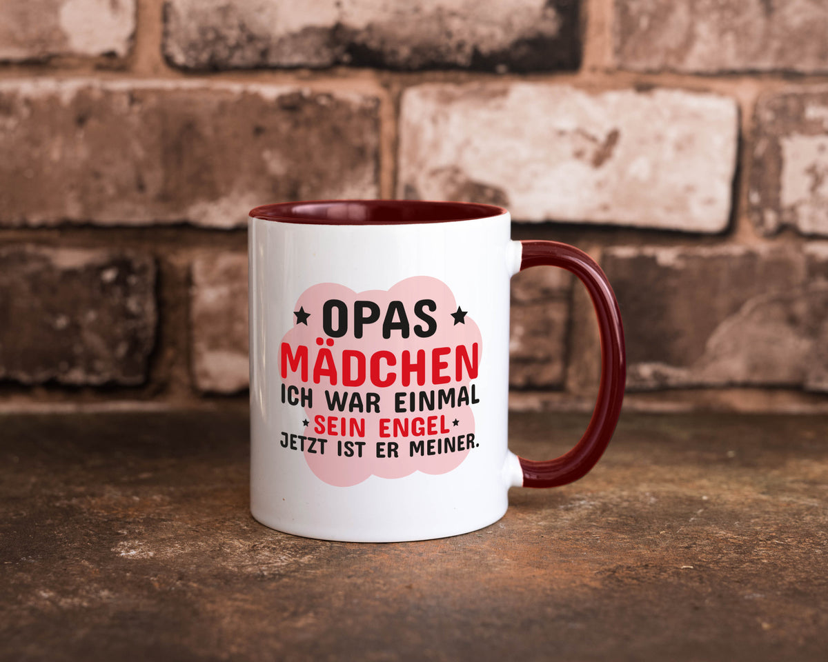 Opas Mädchen | Trauer Tasse Abschied Enkelin lustig Familie Geschenkidee
