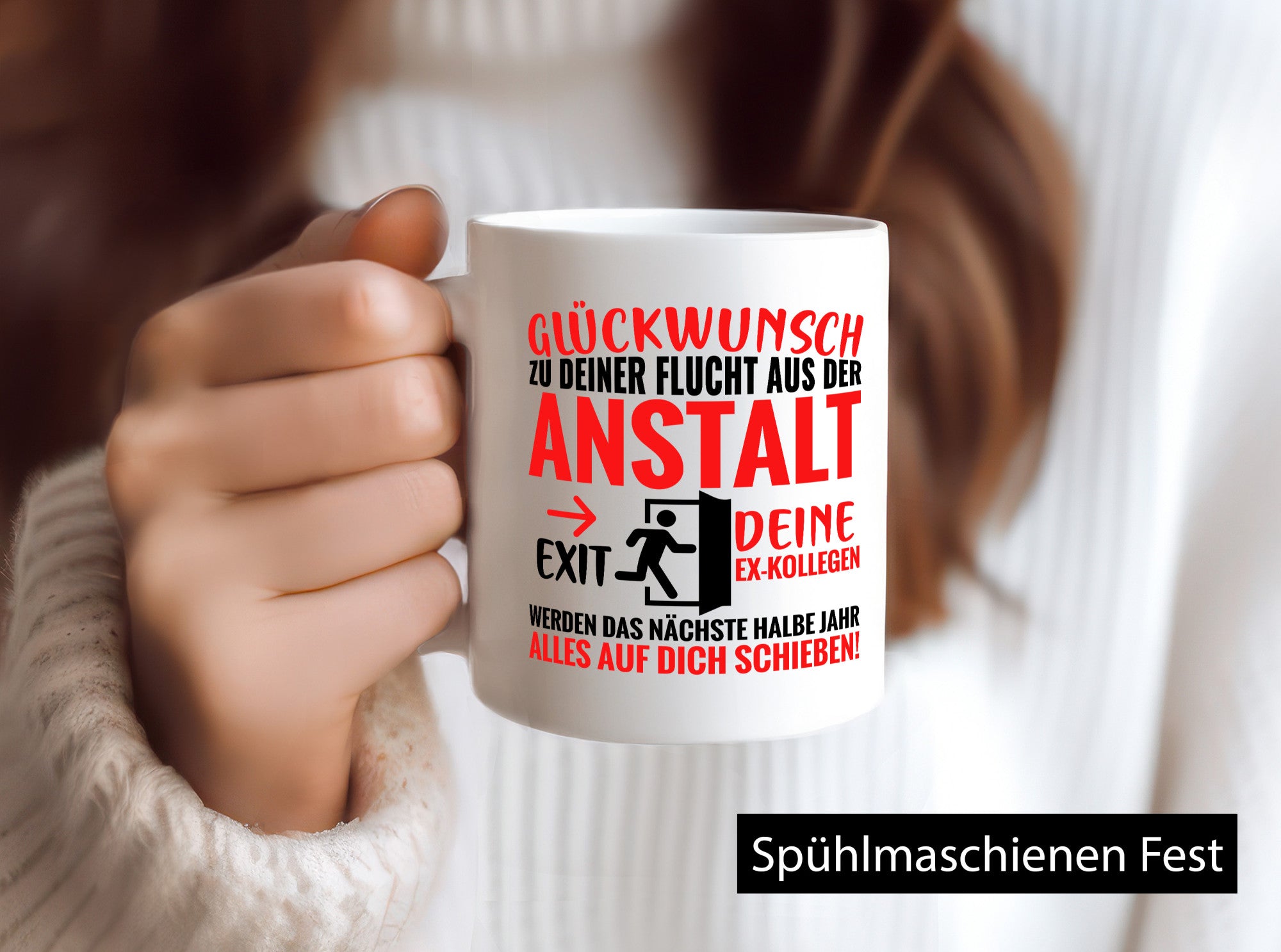 Glückwunsch zur Flucht | Abschied Arbeitskollegen Humor Arbeit Kollegen Büro