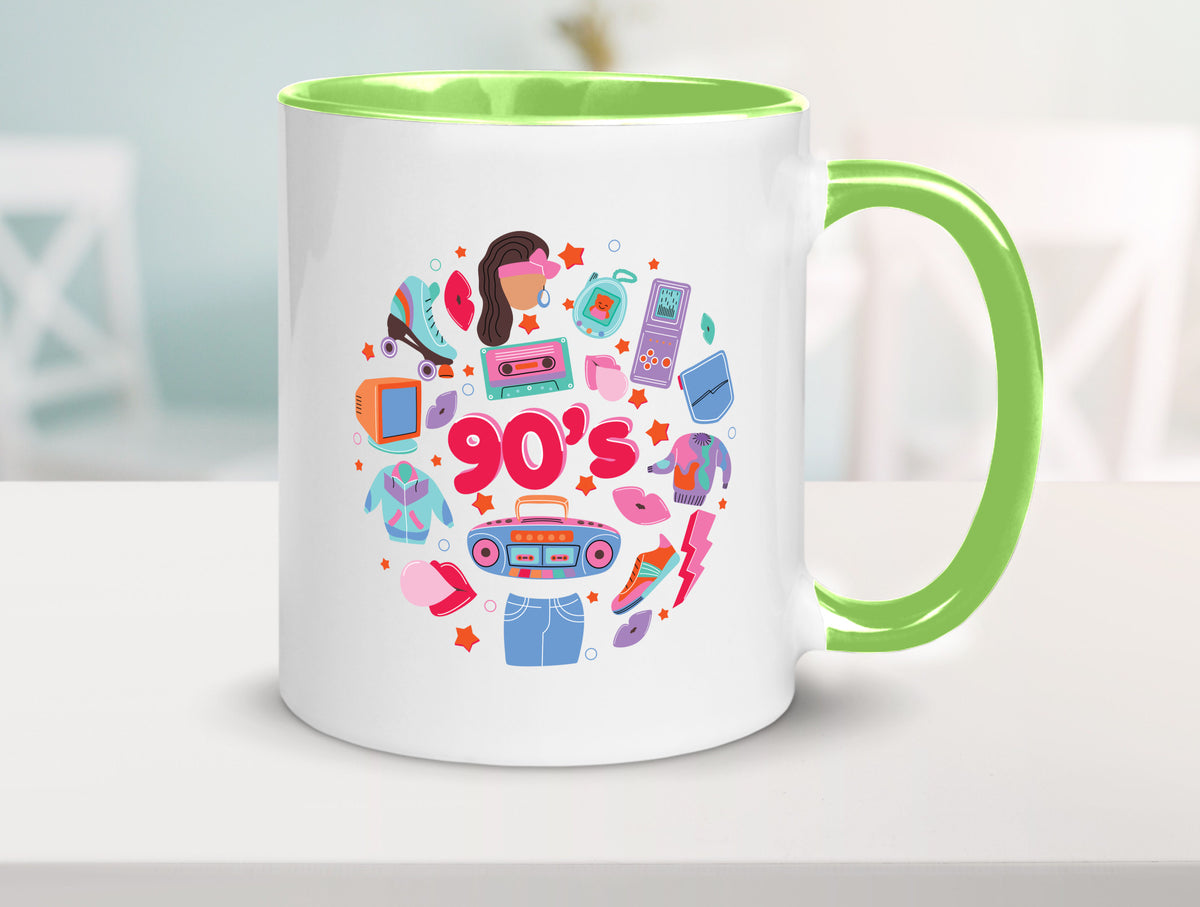 90er Jahre | Alte Zeit Nostalgie Humor Geschenkidee Tasse