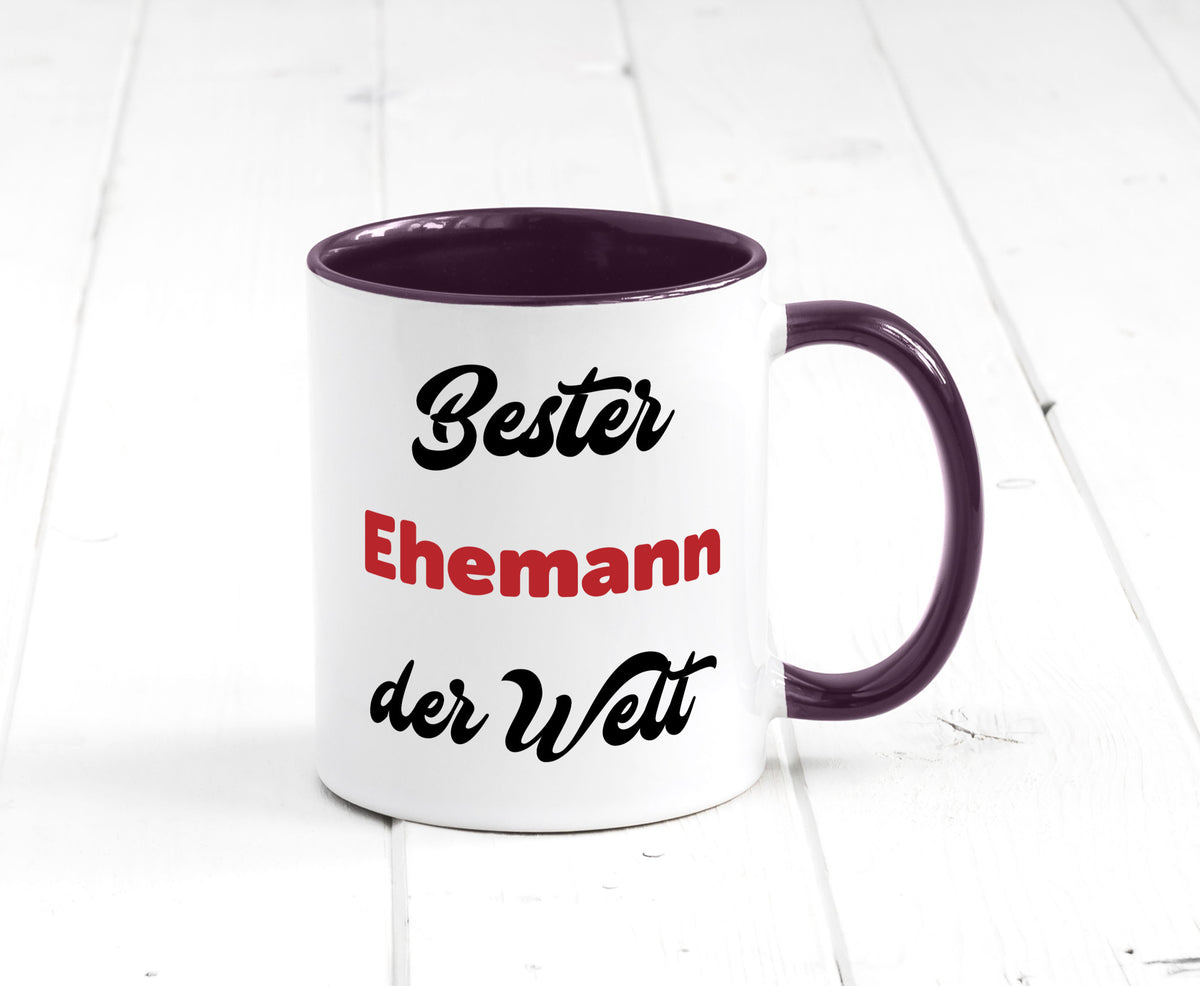 Bester Ehemann der Welt | Ehepaar Geschenkidee Humor Tasse