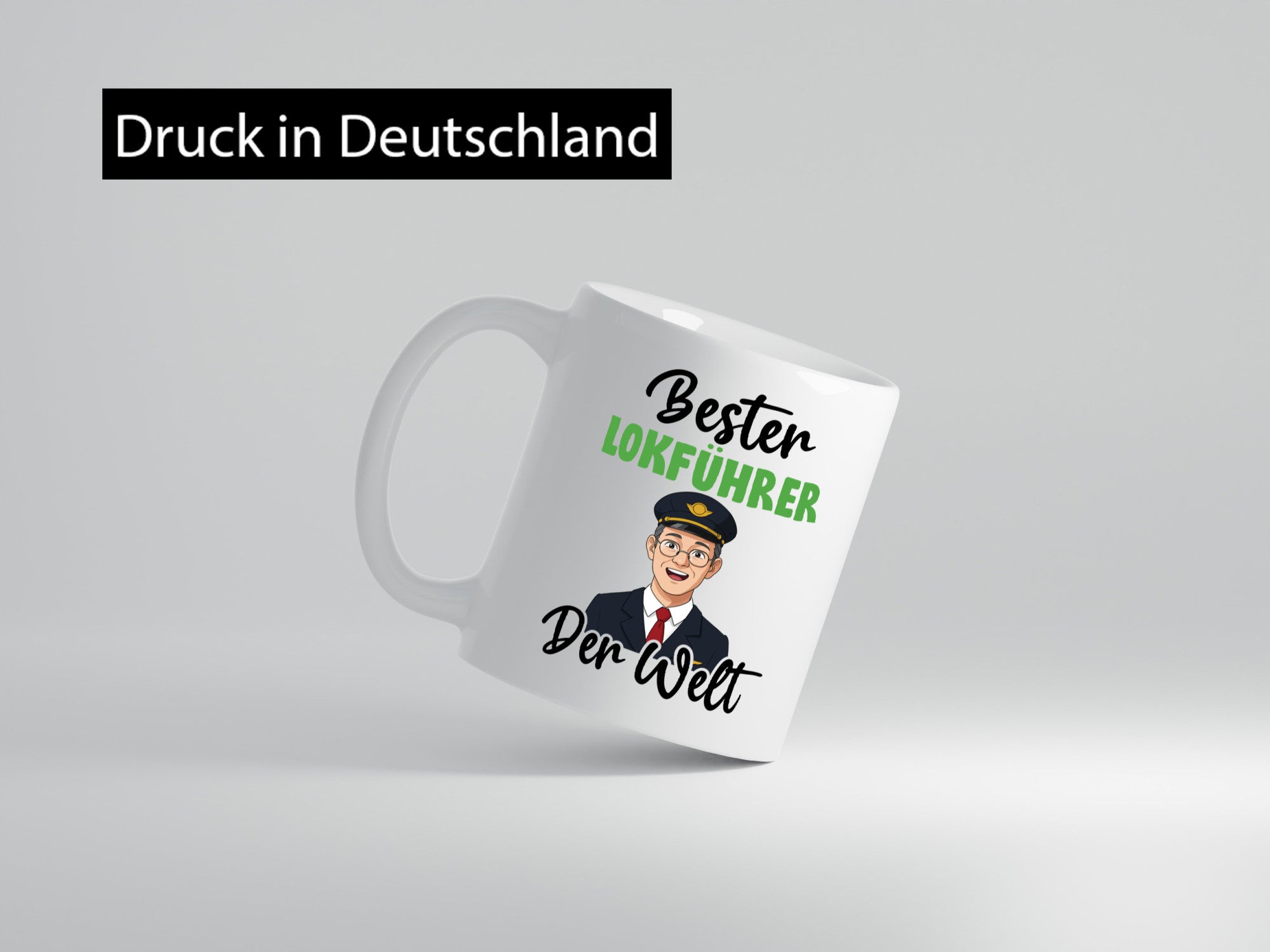 Bester Lokführer | Zug Beruf v2 Geschenkidee Arbeit Kollegen Büro Humor Tasse