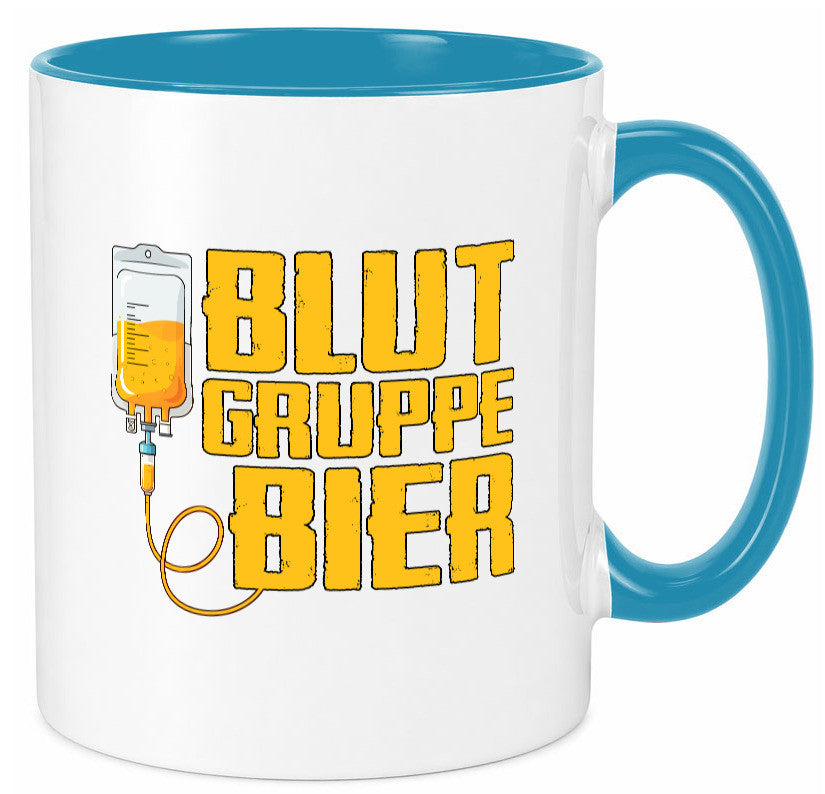 Blutgruppe Bier | Saufen Trinken Biertrinker Humor Geschenkidee Tasse