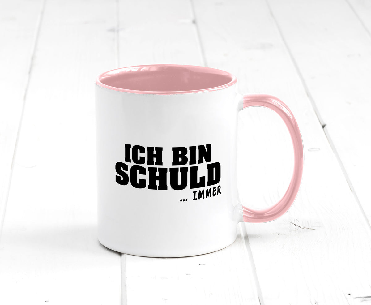 Ich bin Schuld | Schwarze Schaff lustig Humor Geschenkidee Geschenk Tasse