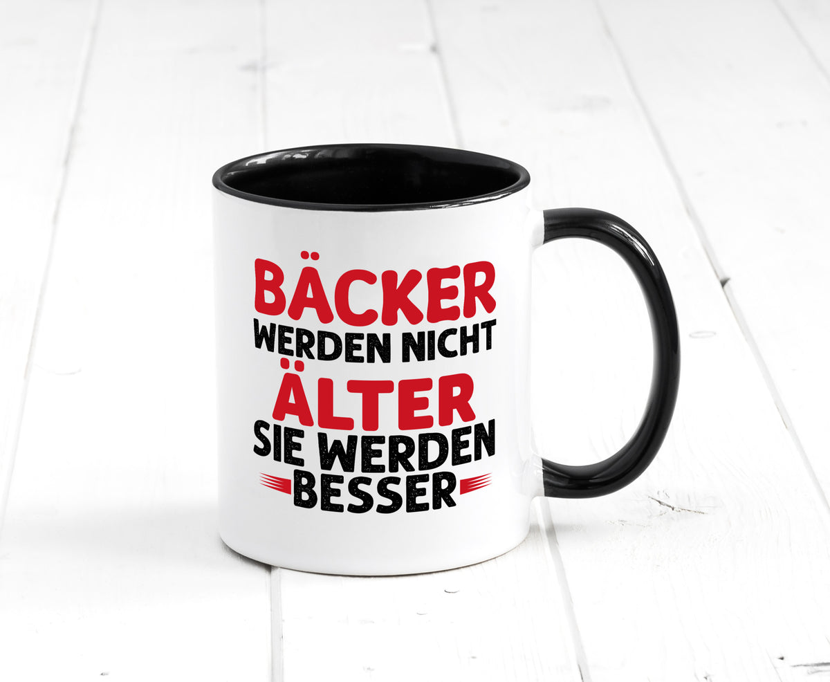 Bäcker werden nicht älter Sie besser lustig Humor Geschenkidee Geschenk Tasse