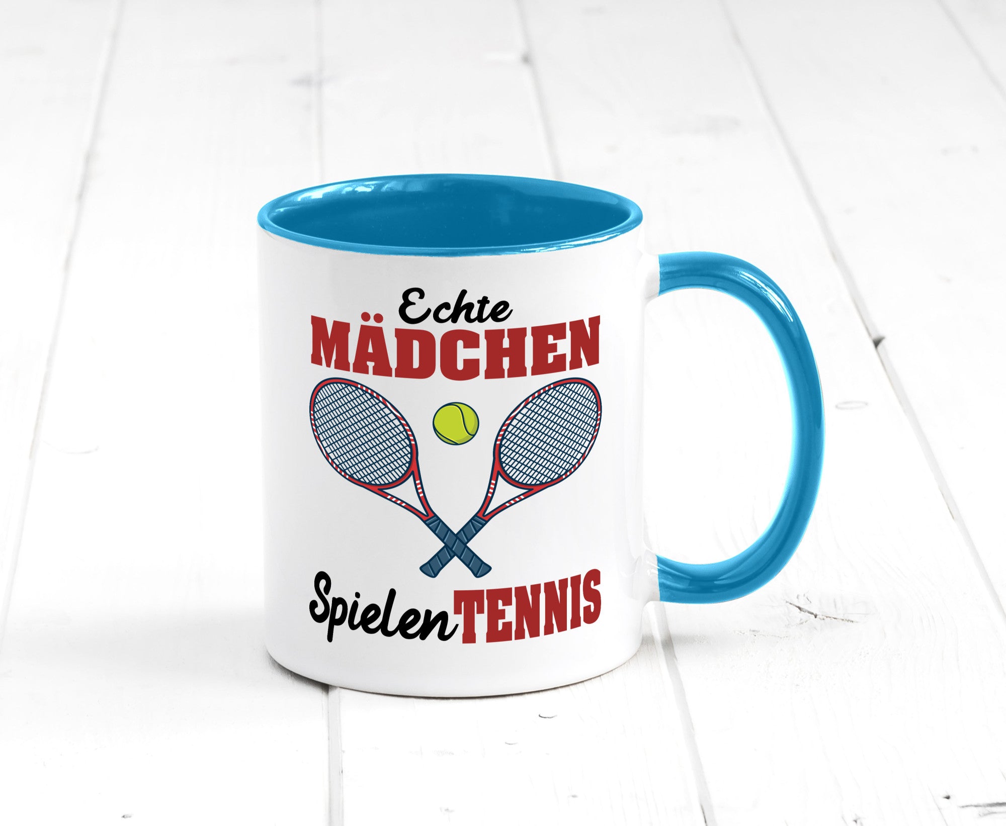Echte Mädchen Spielen Tennis | Sport Geschenkidee Humor Tasse