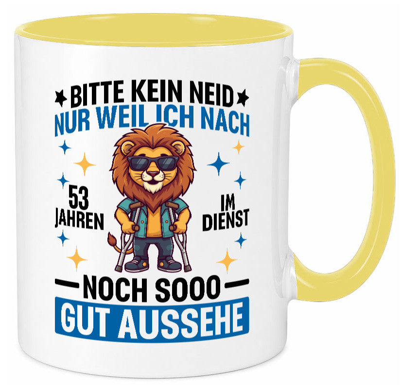 53 Jahre im Dienst | Arbeitsjubiläum Arbeit Geschenkidee Kollegen Büro Humor Tasse