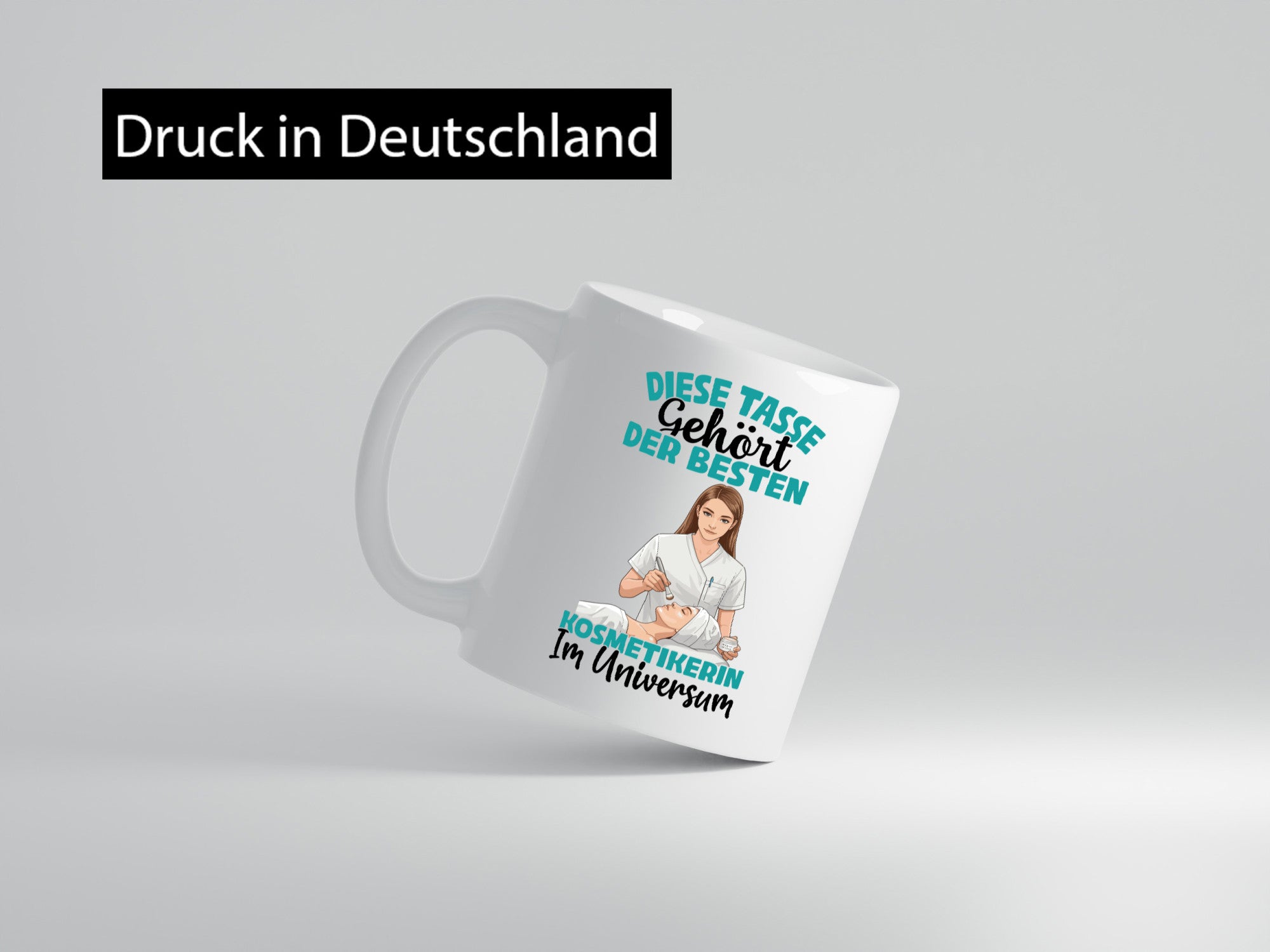 Im Universum: Kosmetikerin | Kosmetik Stylistin Humor Geschenkidee Tasse