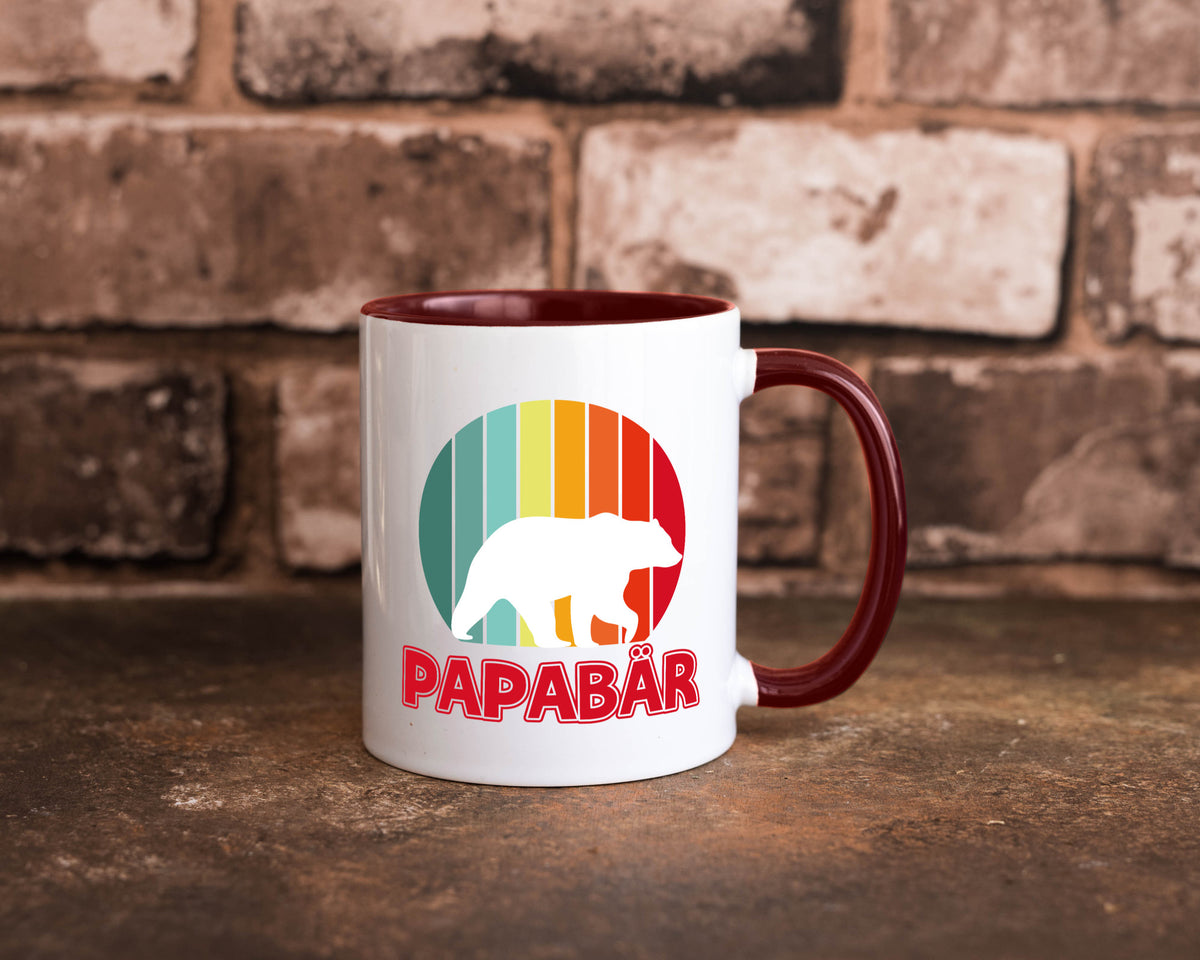 Papabär | Papa Tasse Vater Vatertag Bär lustiger Spruch Geschenk Familie