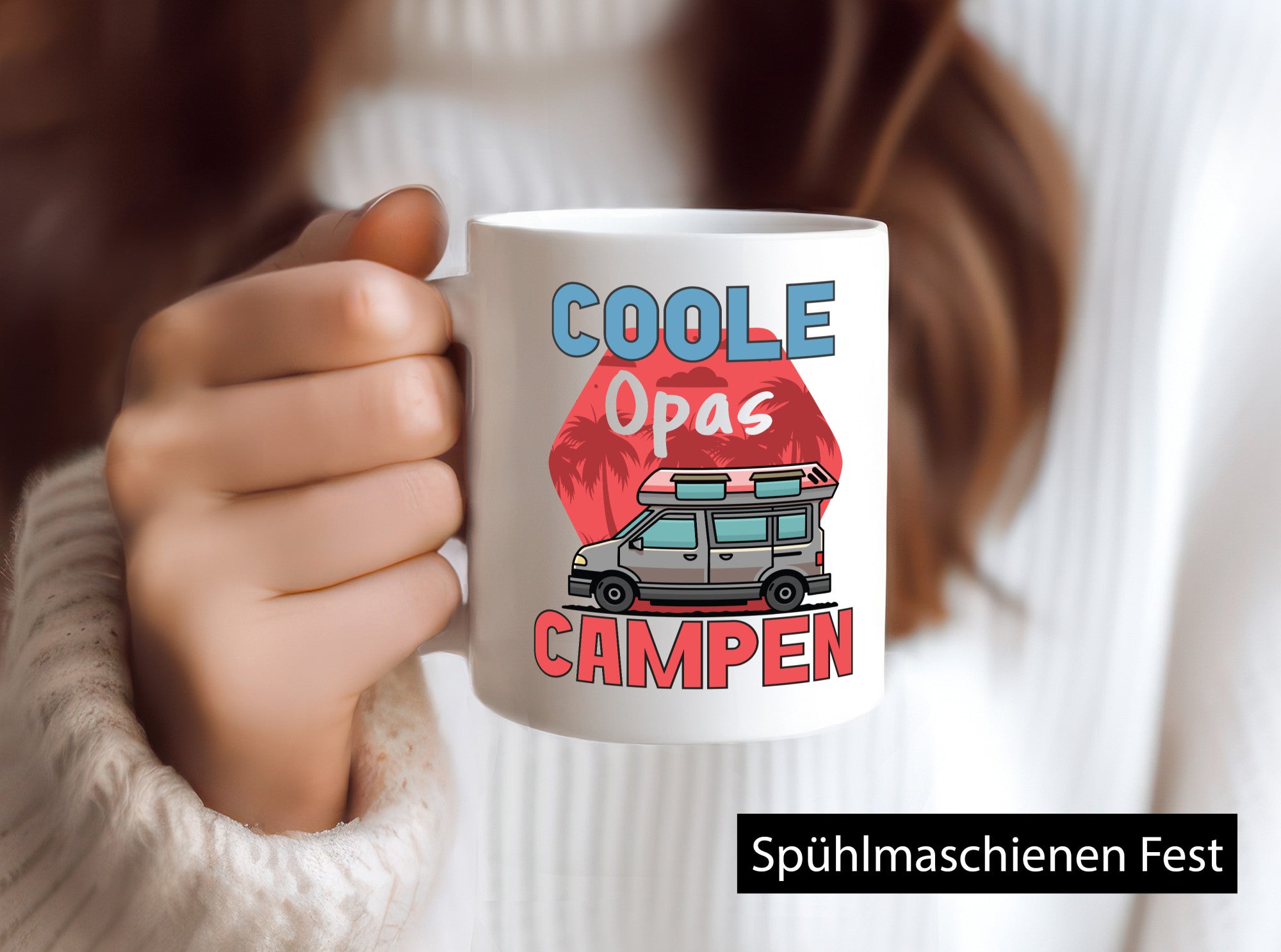 Coole Opas campen | Campingwagen Palmen Geschenk Familie Geschenkidee lustiger