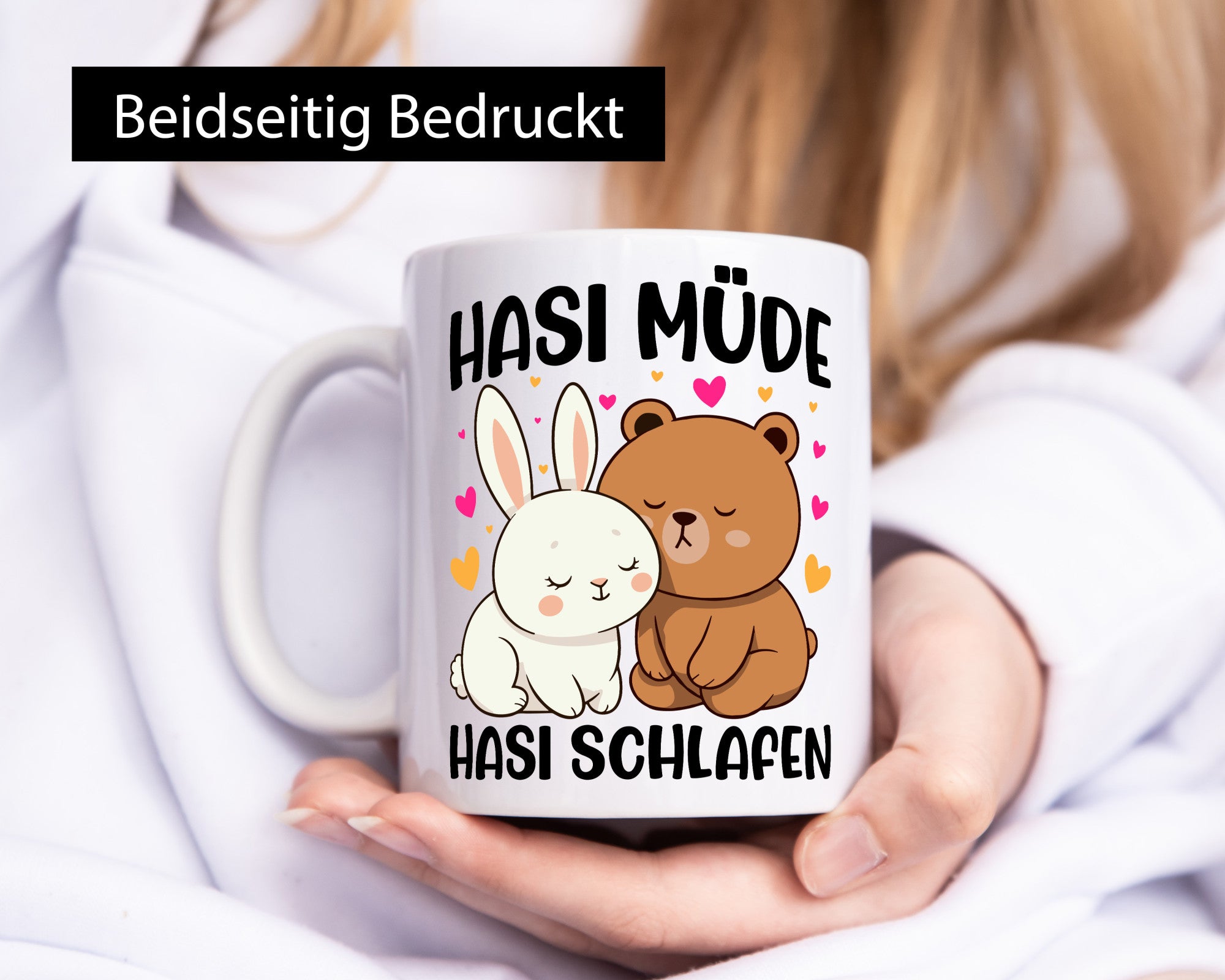 Hasi Müde | schlafen Kaninchen Häschen v2 lustiger Spruch Geschenk Humor