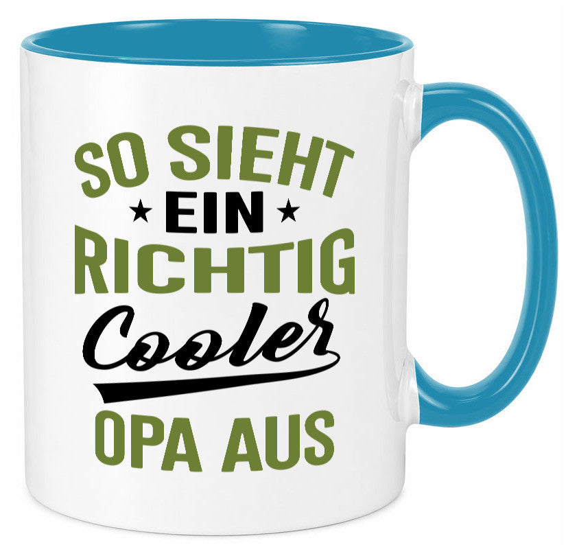 So sieht ein richtig Cooler Opa aus | Großvater Geschenkidee Familie Humor Tasse