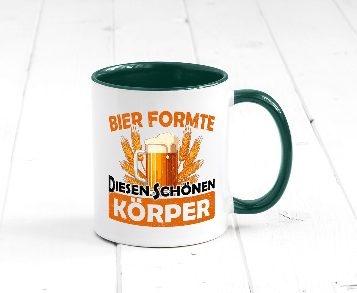 Bier förmte diesen Körper | bierliebhaber v2 Humor Geschenkidee Tasse