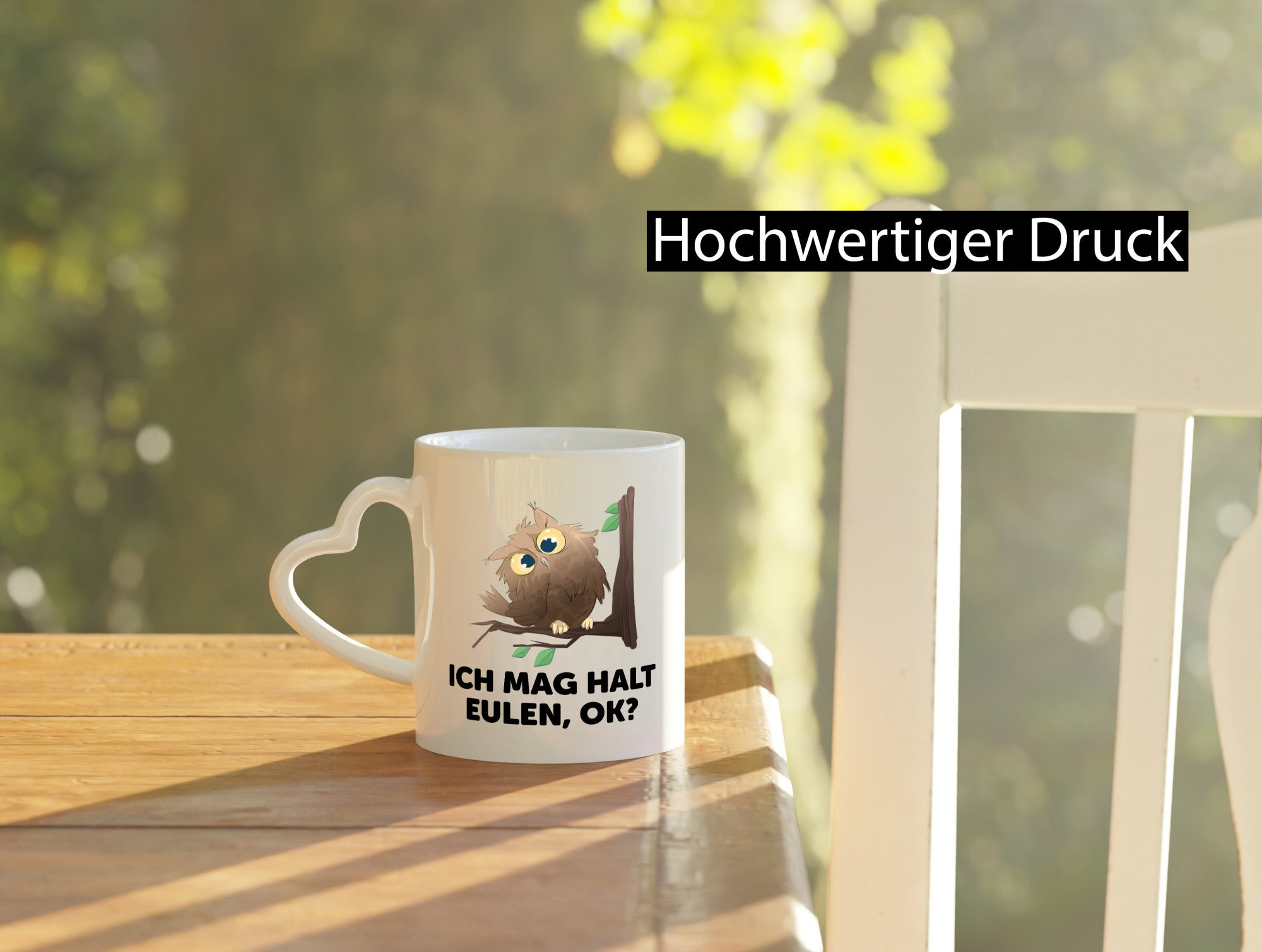 Ich mag halt Eulen ok? | Nachteule Humor Geschenkidee Tasse