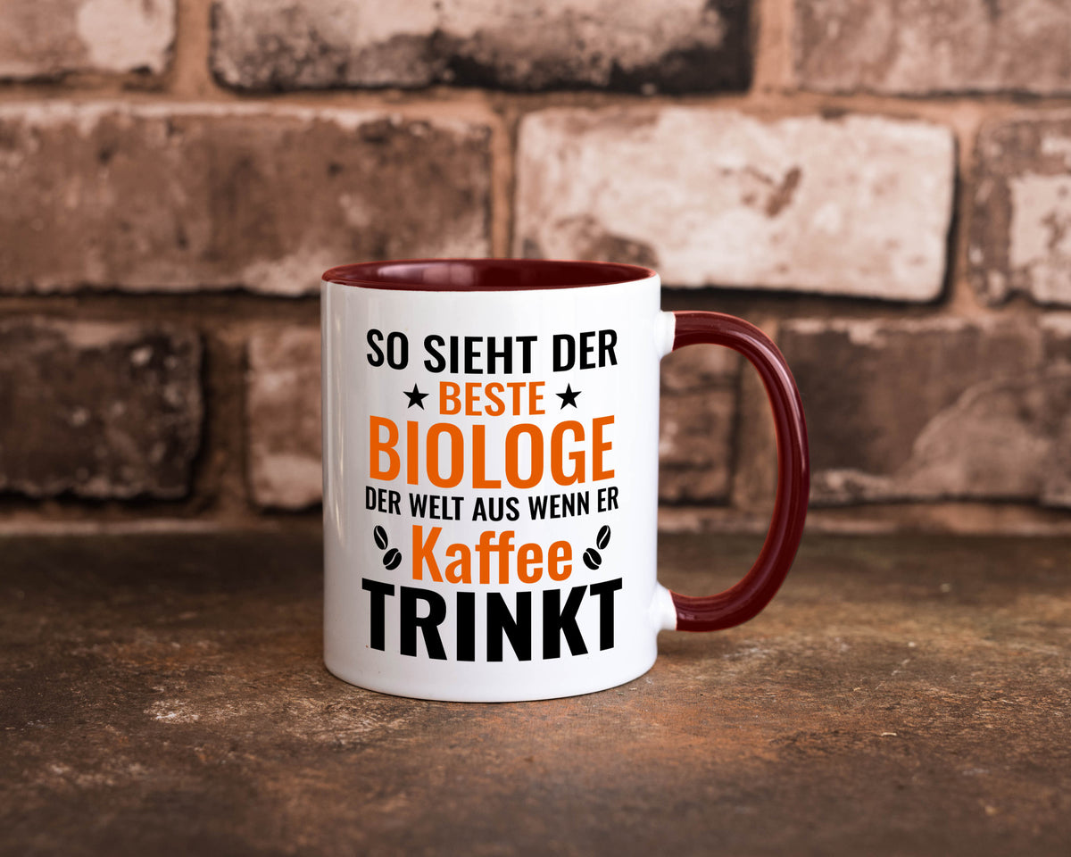 Kaffee trinkt: Biologe | Biologie Naturforscher Geschenk Humor Geschenkidee Tasse