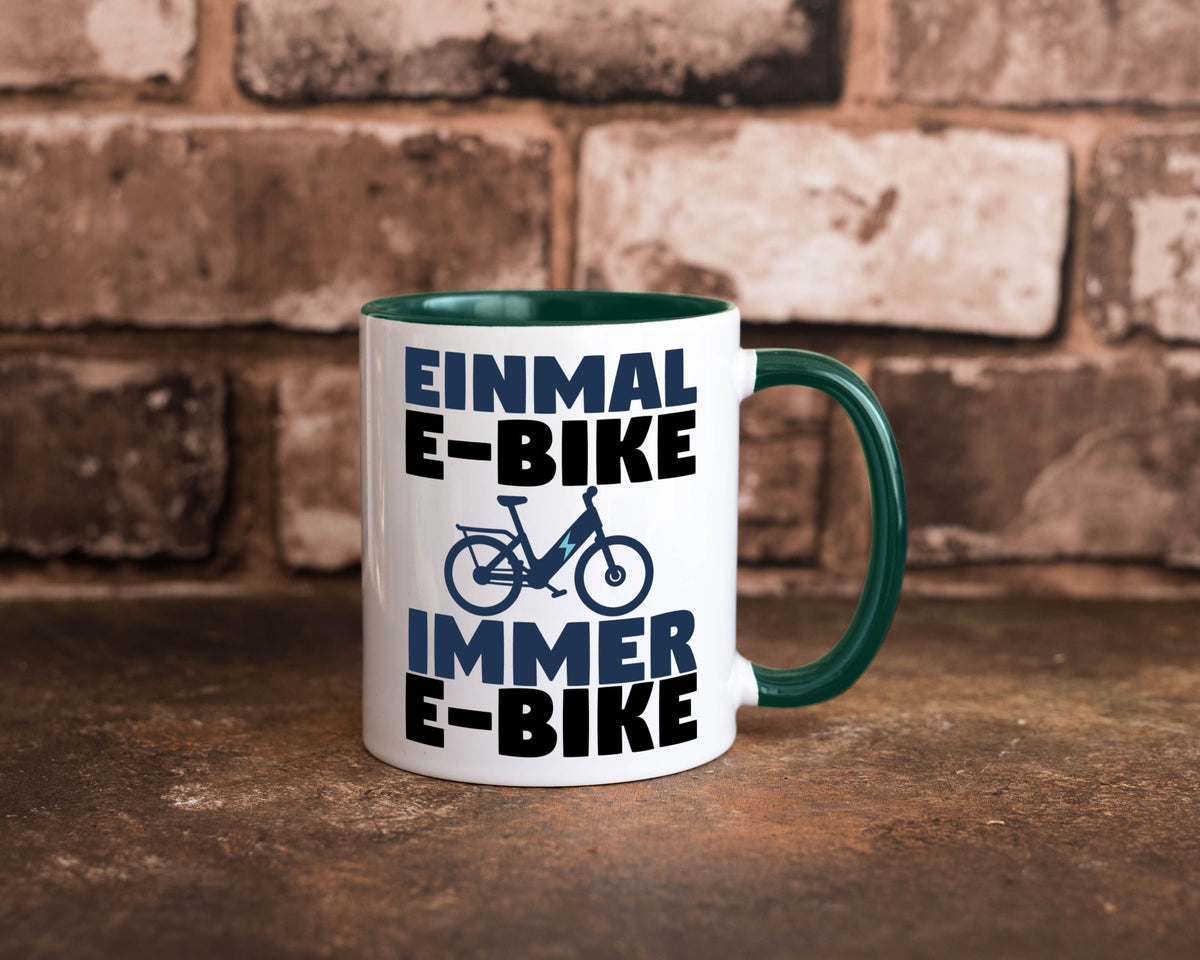 E-Bike Fahrer | Radfahrer Tasse Fahrrad Elektrorad lustiger Spruch Geschenk